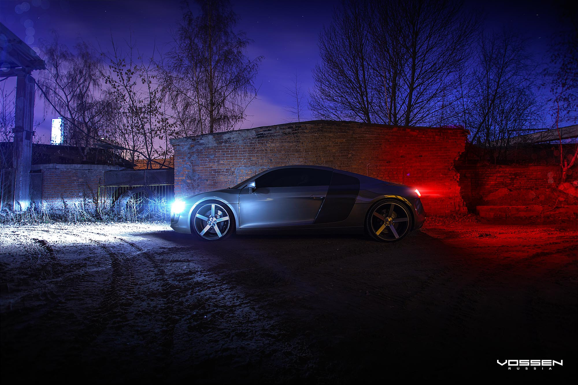 Audi R8 Coupe with Custom Vossen Rims - Photo by Vossen