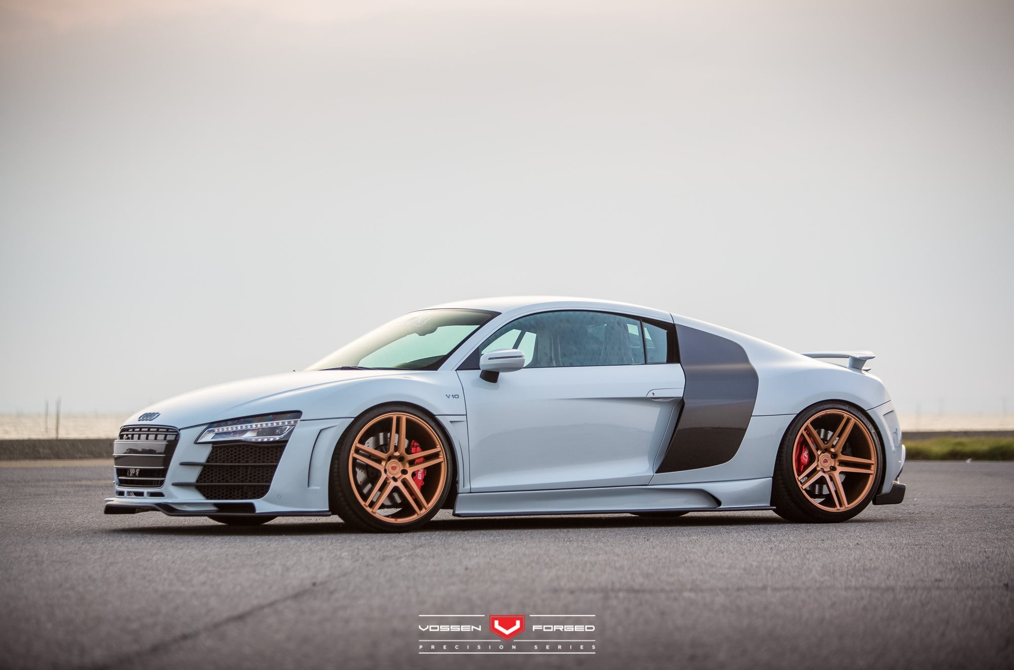 20 Inch Vossen Bronze Forged Rims on Audi R8 - Photo by Vossen