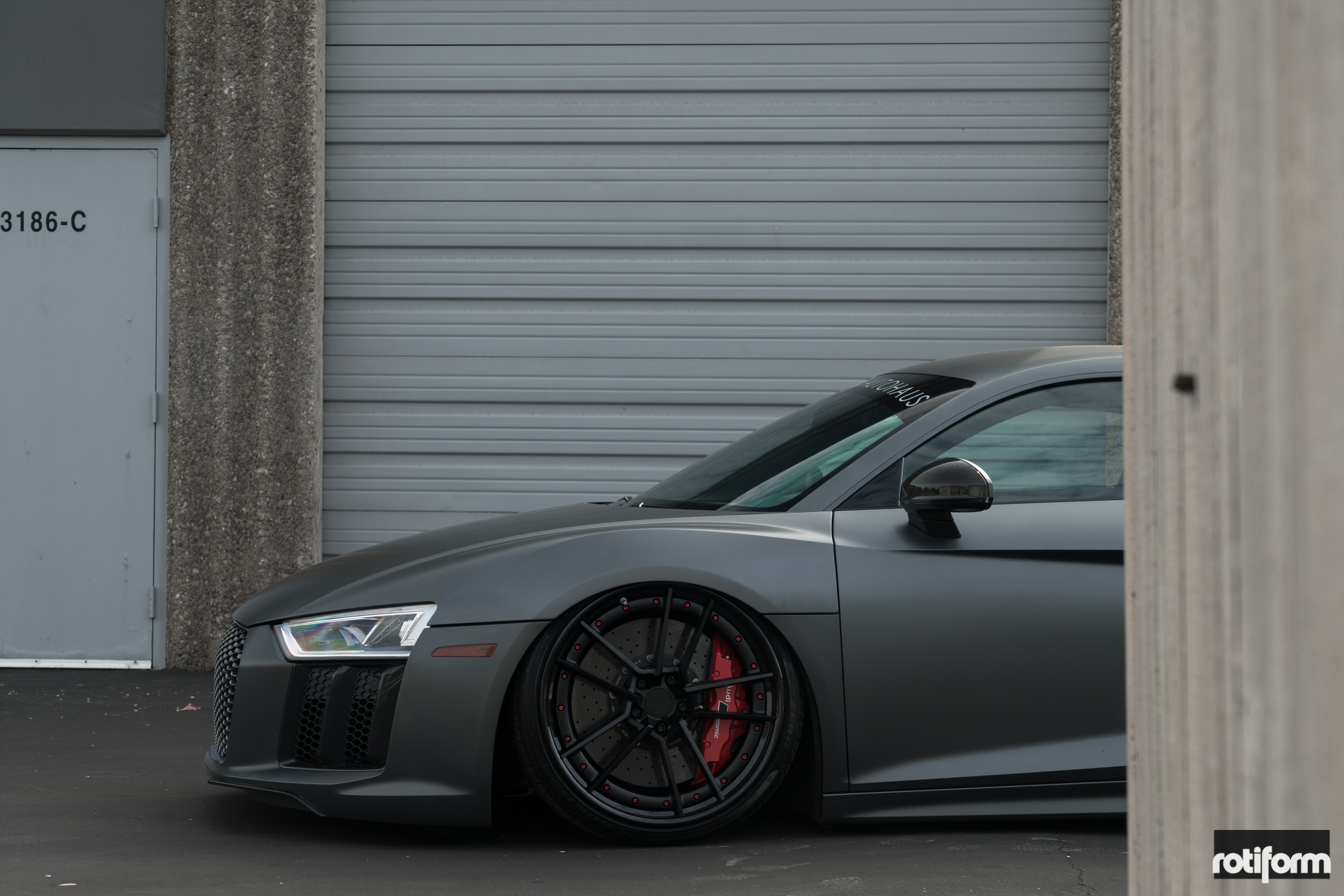 Mighty Matte Black Audi R8 With Custom Body Kit and Air Suspension ...