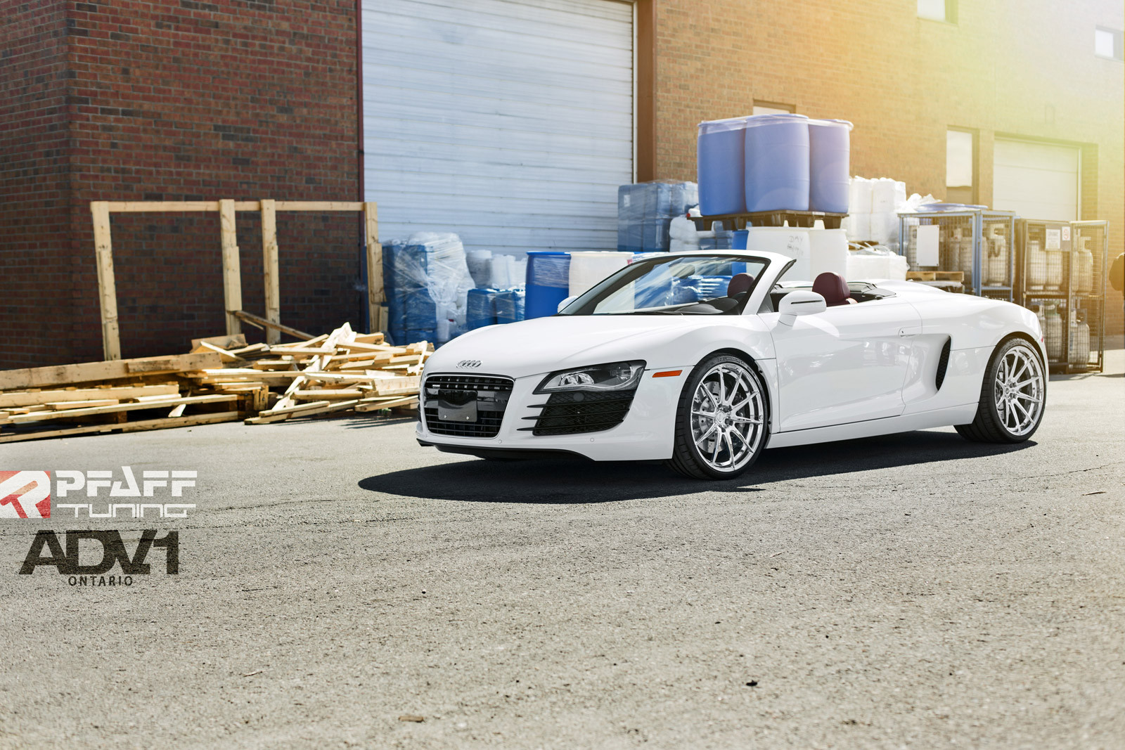 Custom White Convertible Audi R8 - Photo by ADV.1