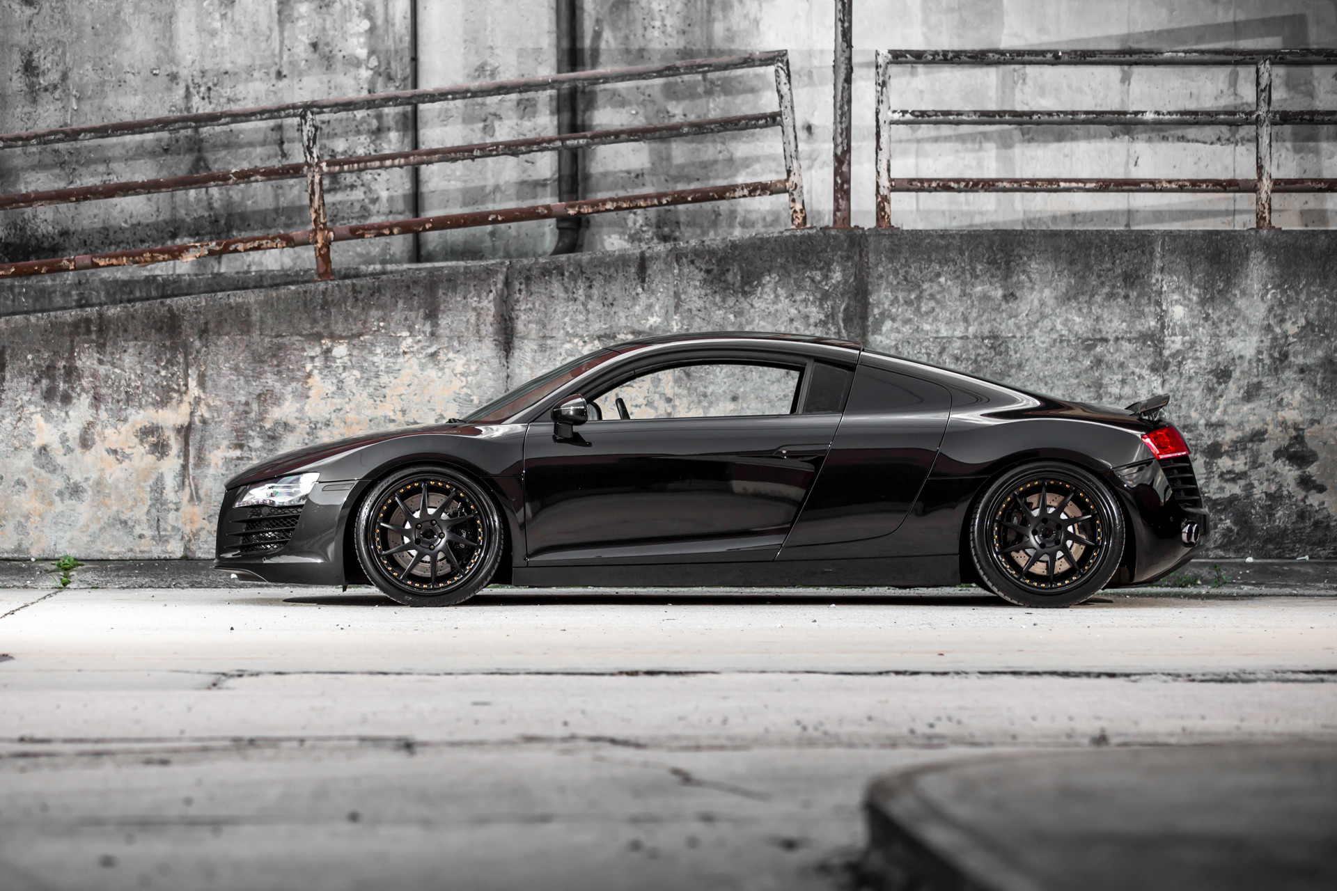 Avant Garde Wheels on Black Audi R8 - Photo by Avant Garde Wheels