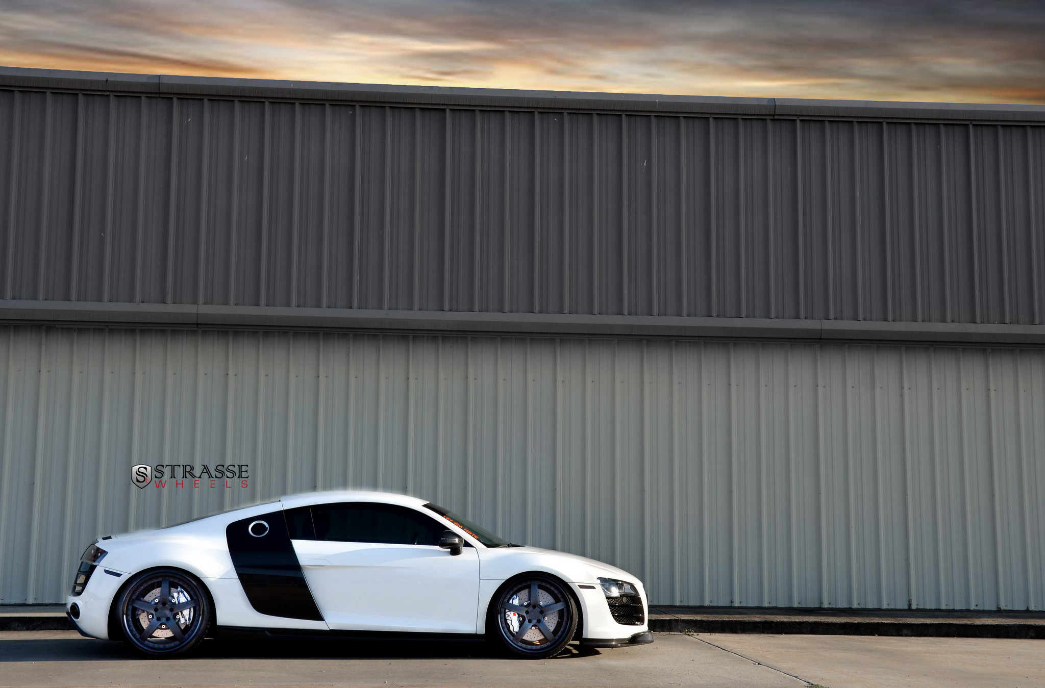 Matte White R8 Extremely Stylish White Audi R8 Enhanced by Blacked Out Grille and ...