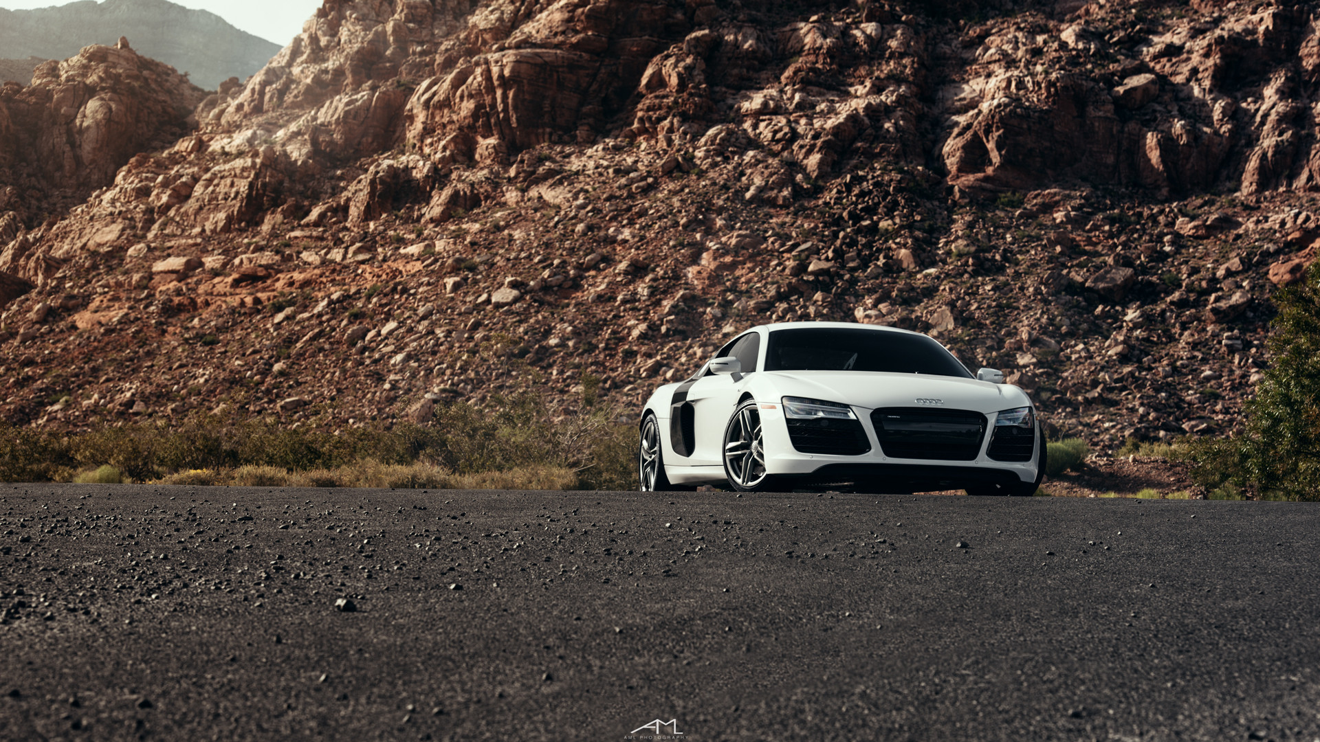 Custom White Audi R8 Side Scoops - Photo by Arlen Liverman