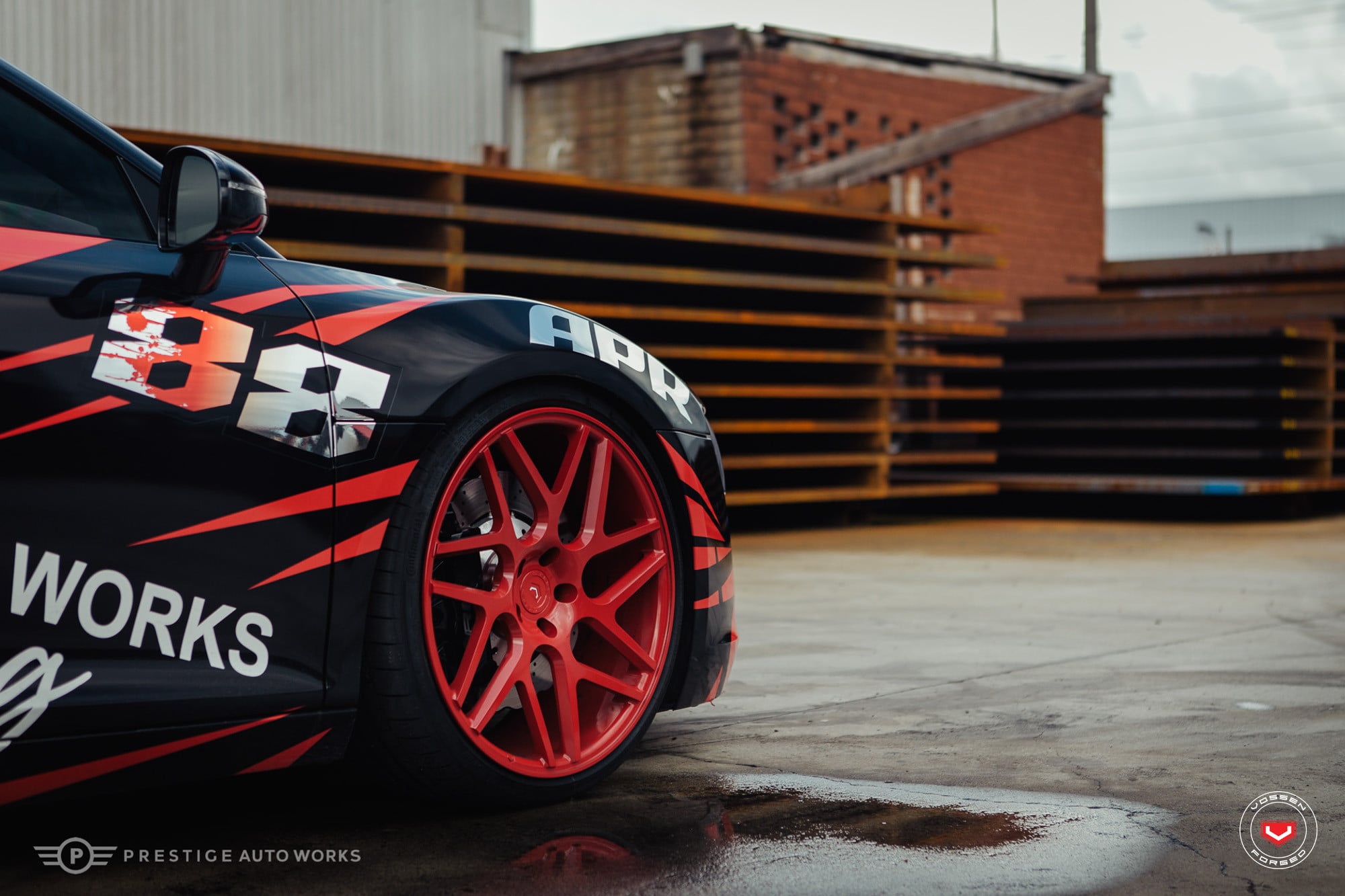 Custom Painted Audi R8 with Forged Vossen Wheels - Photo by Vossen