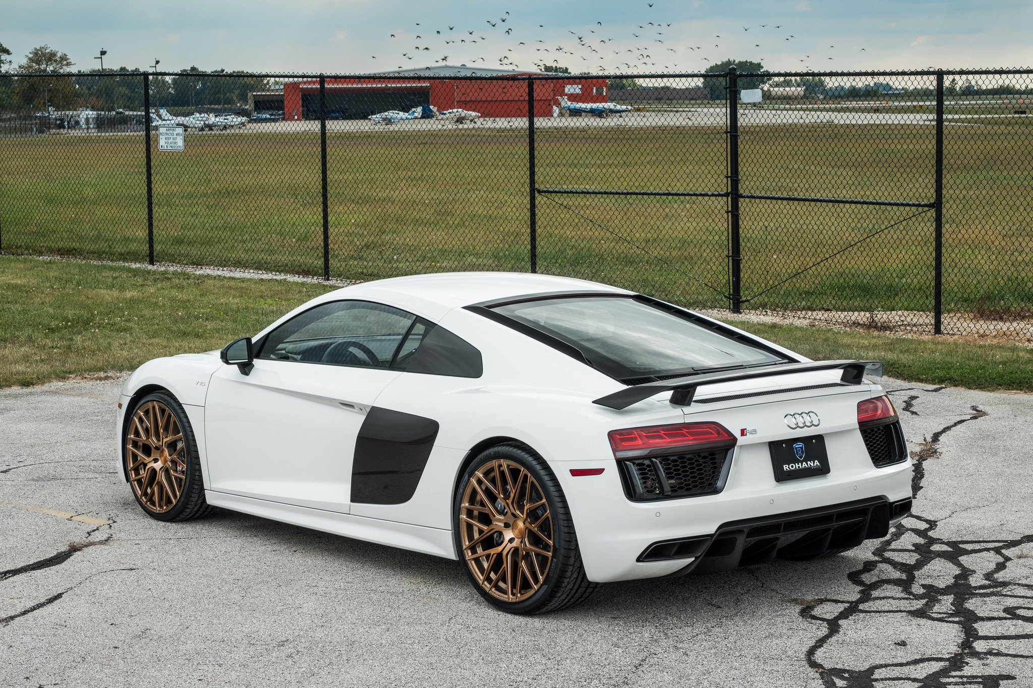 Aftermarket Rear Diffuser on White Audi R8 - Photo by zandbox