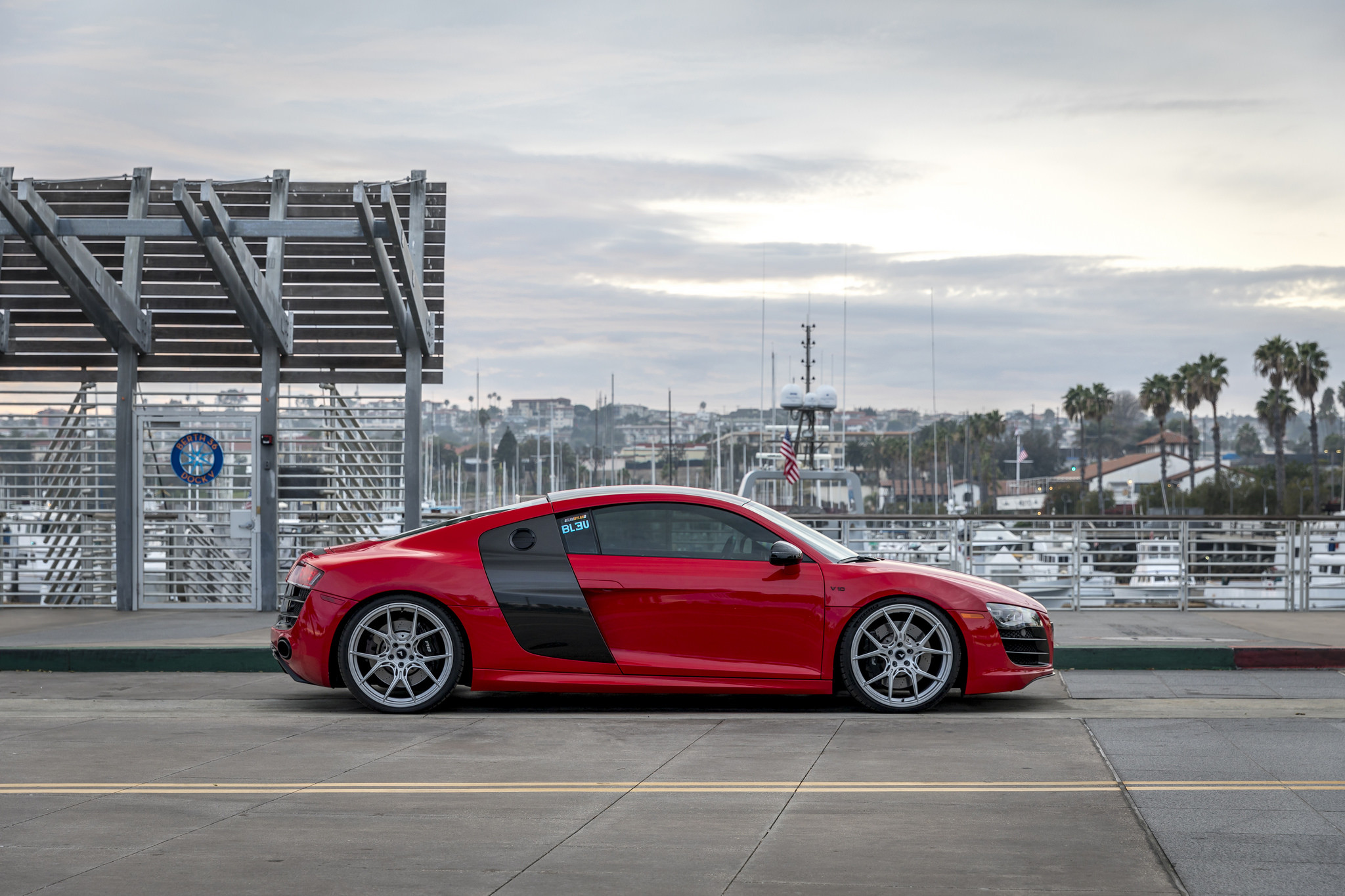 Custom Vorsteiner Wheels on Red Audi R8 - Photo by Vorsteiner