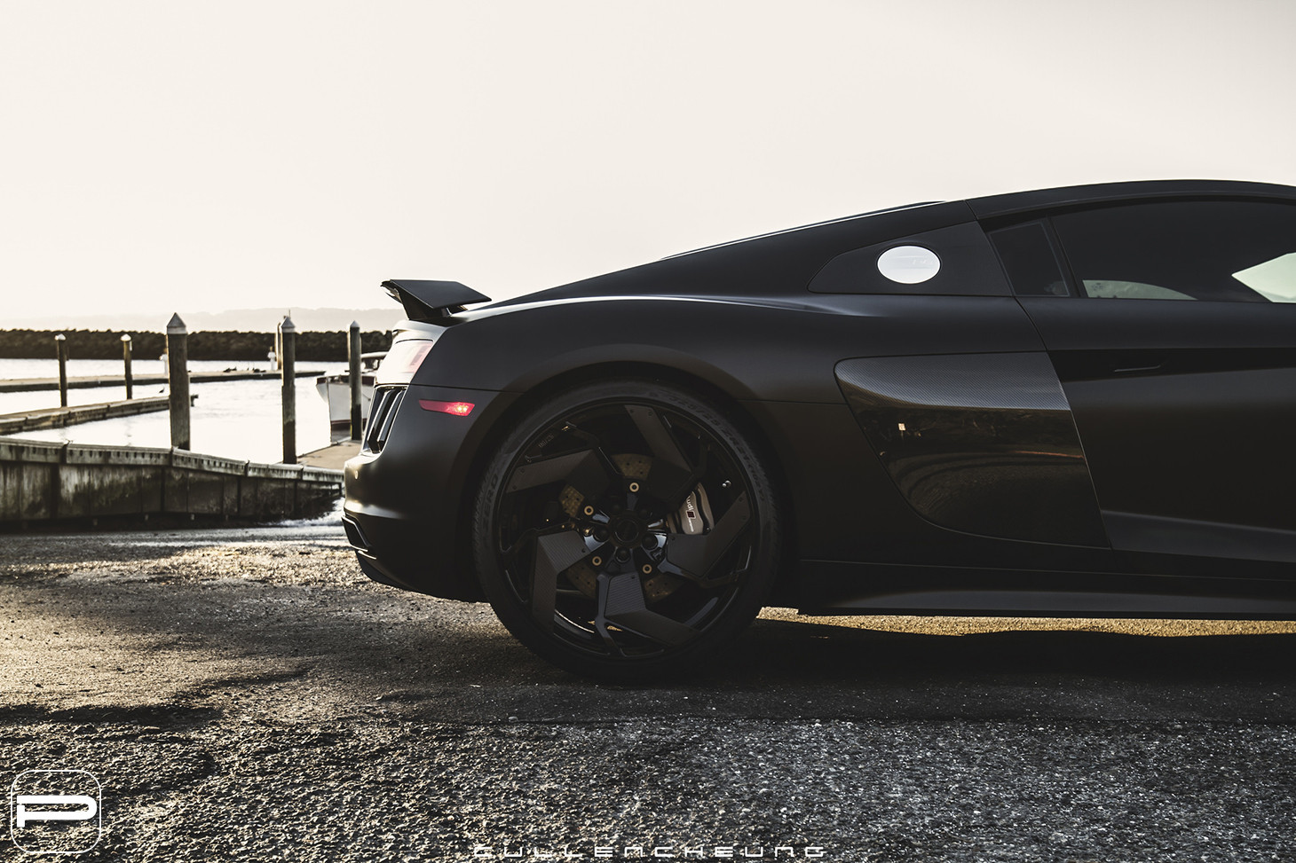 Custom PUR Wheels on Black Audi R8 - Photo by PUR Wheels
