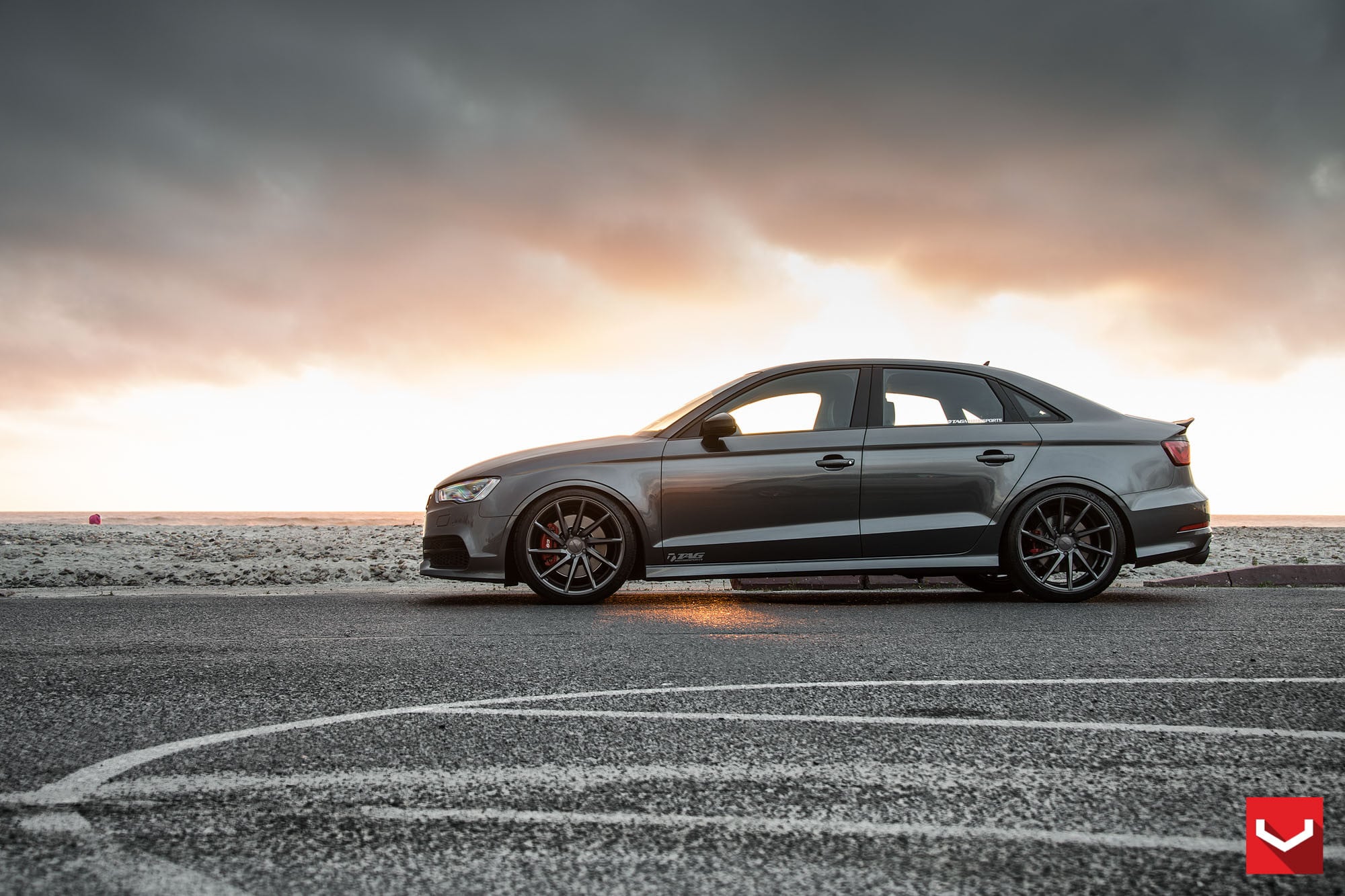 Custom Audi S3 on Vossen Rims - Photo by Vossen