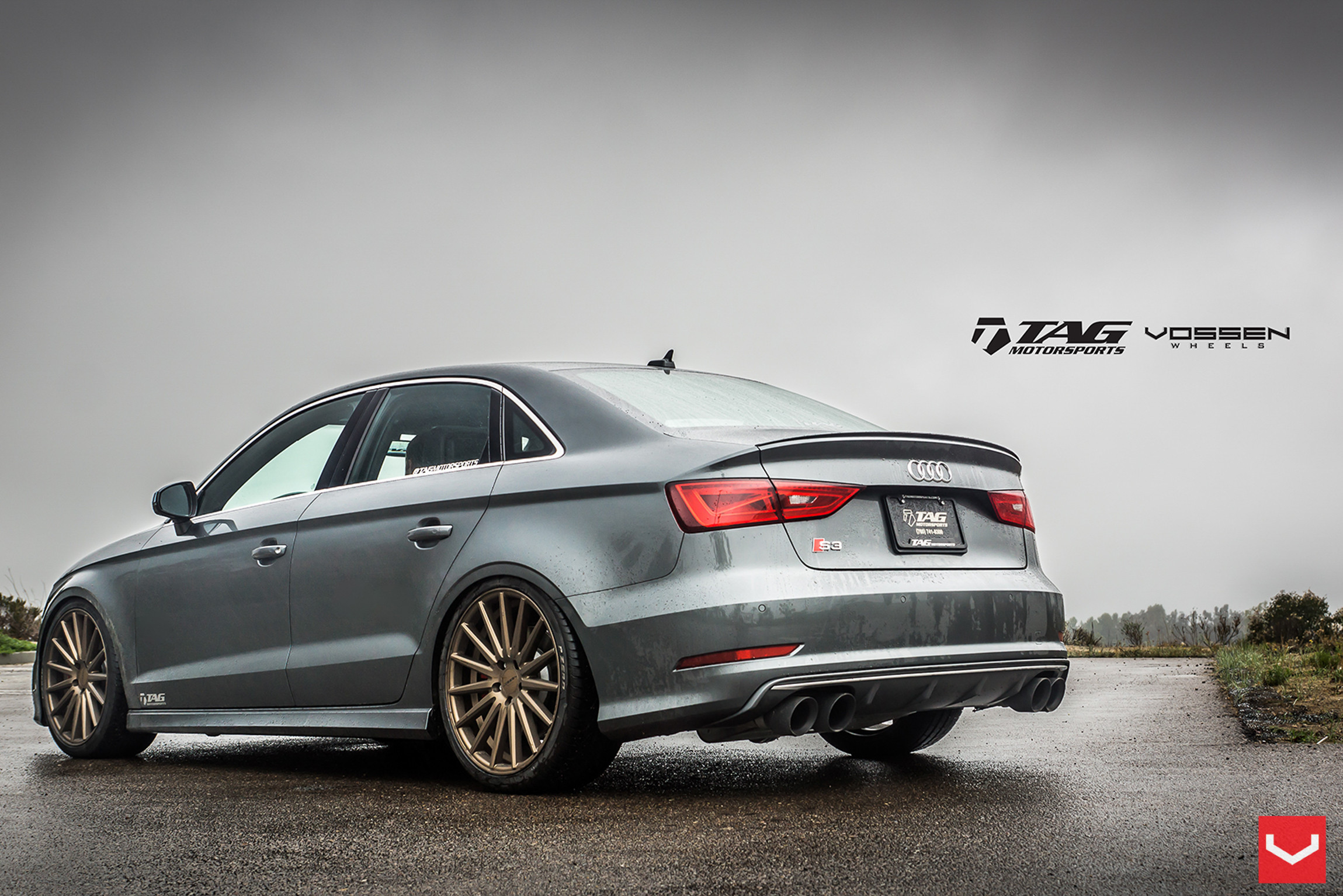 KW Coilover Suspension on Audi S3 - Photo by Vossen