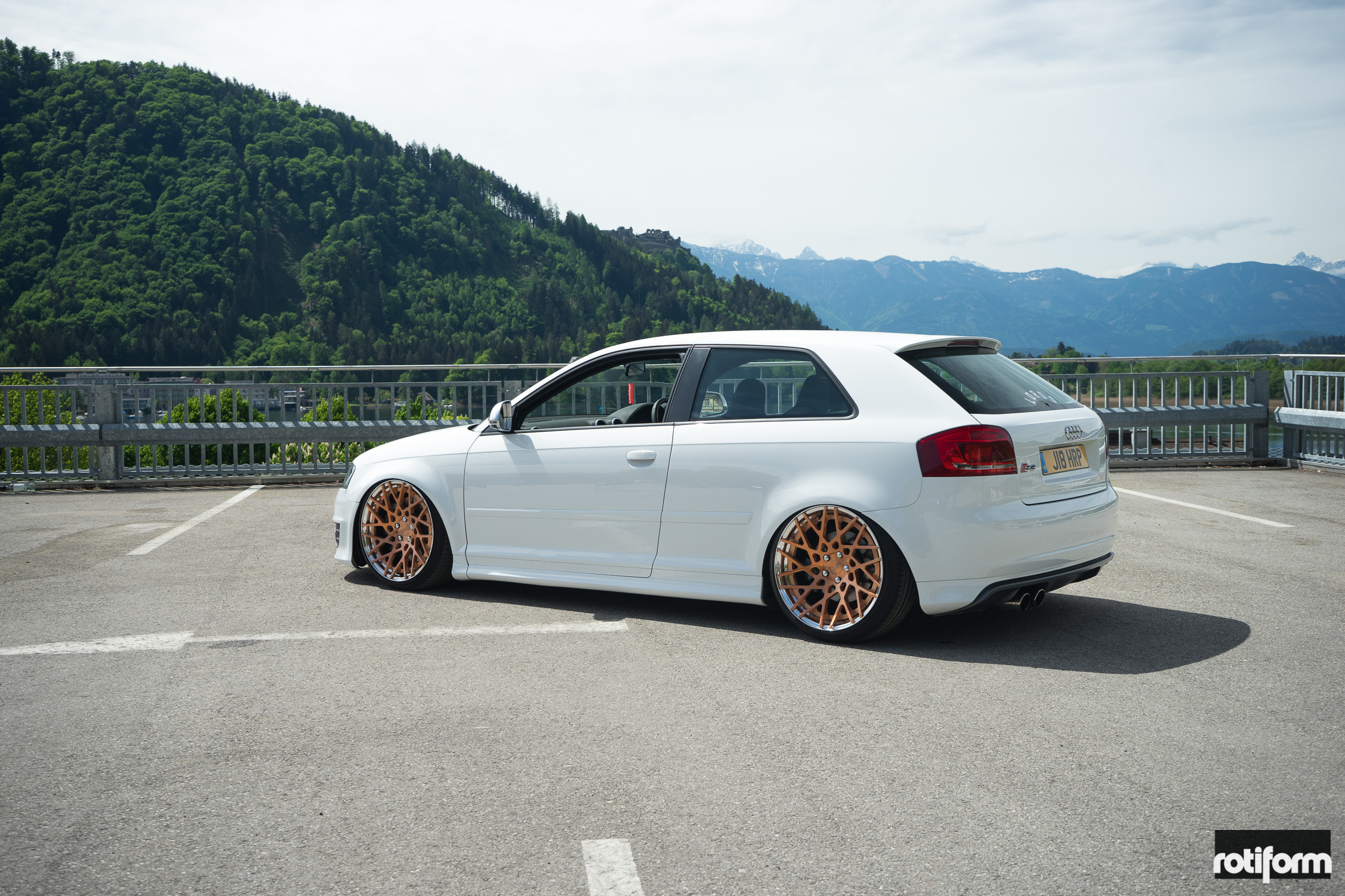 Aftermarket Rear Bumper Cover on White Audi S3 - Photo by Rotiform