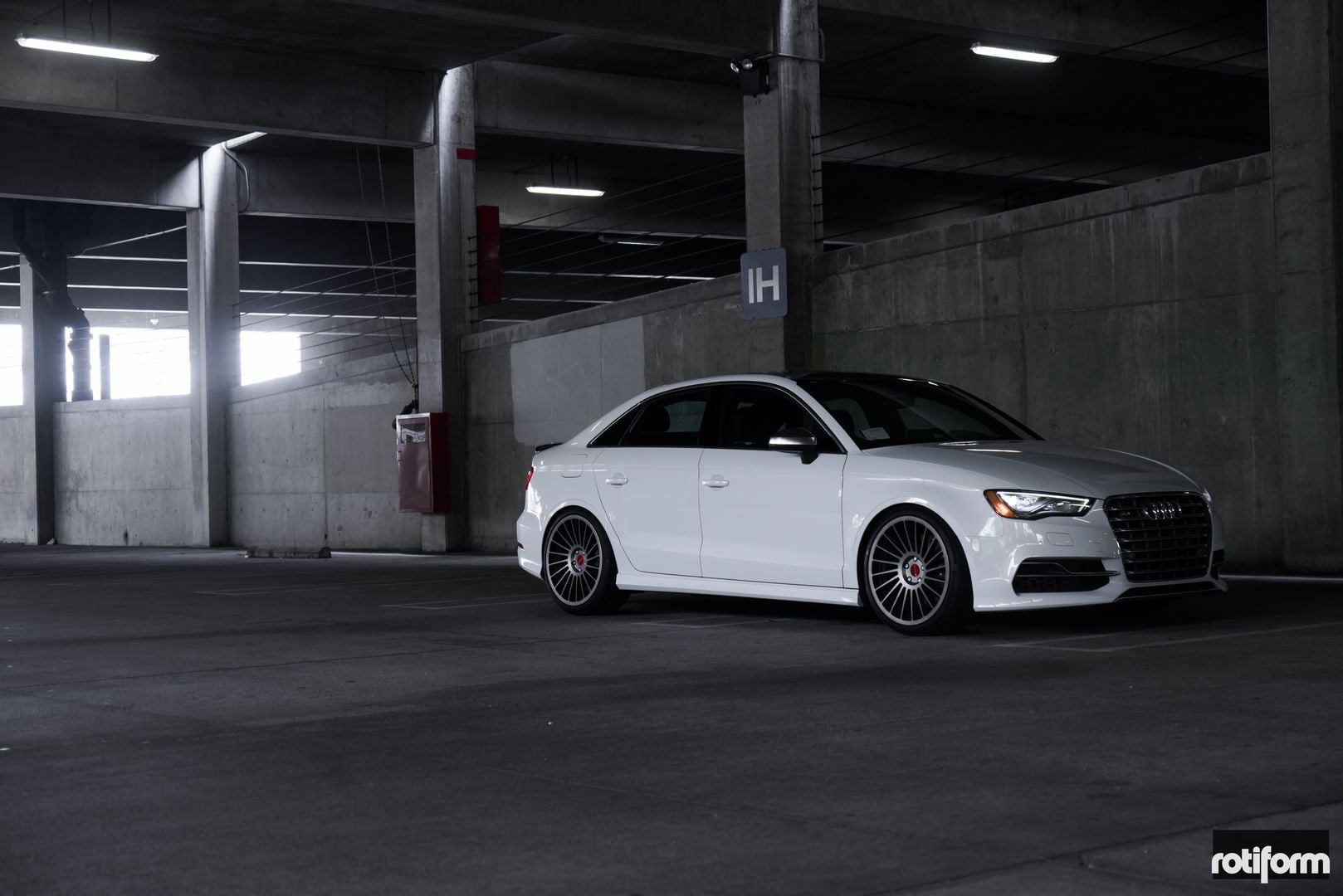 Aftermarket Front Bumper on White Audi S3 - Photo by Rotiform