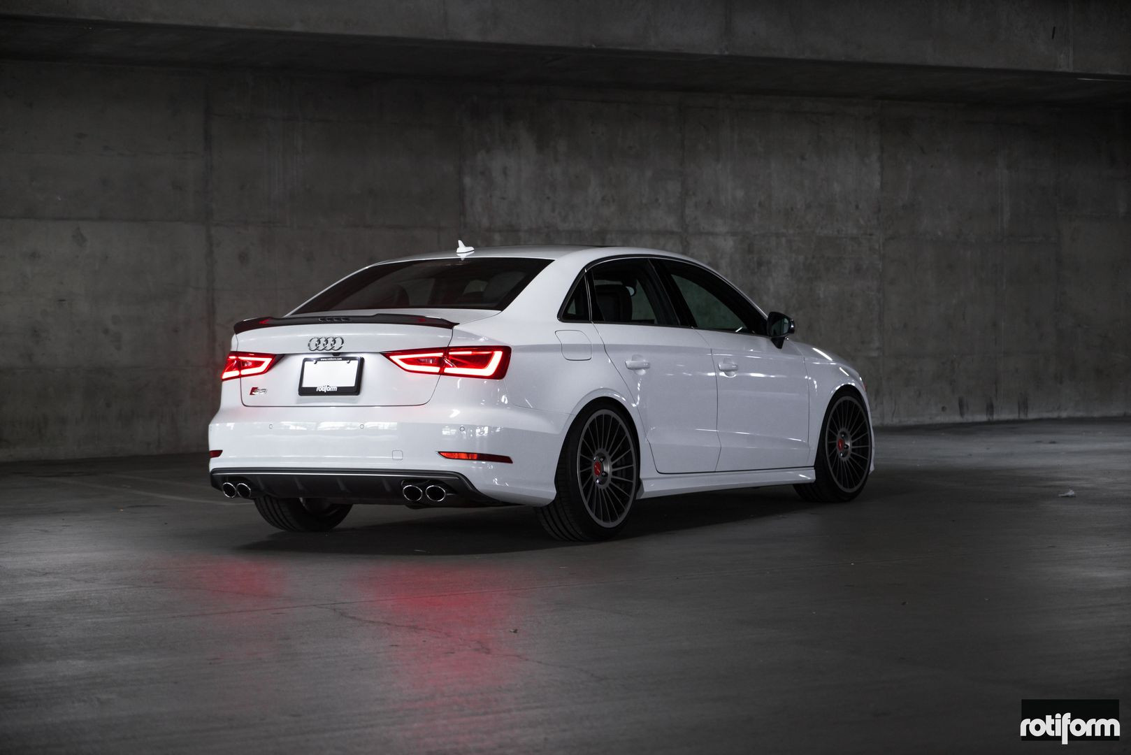 White Audi S3 Red LED Taillights - Photo by Rotiform
