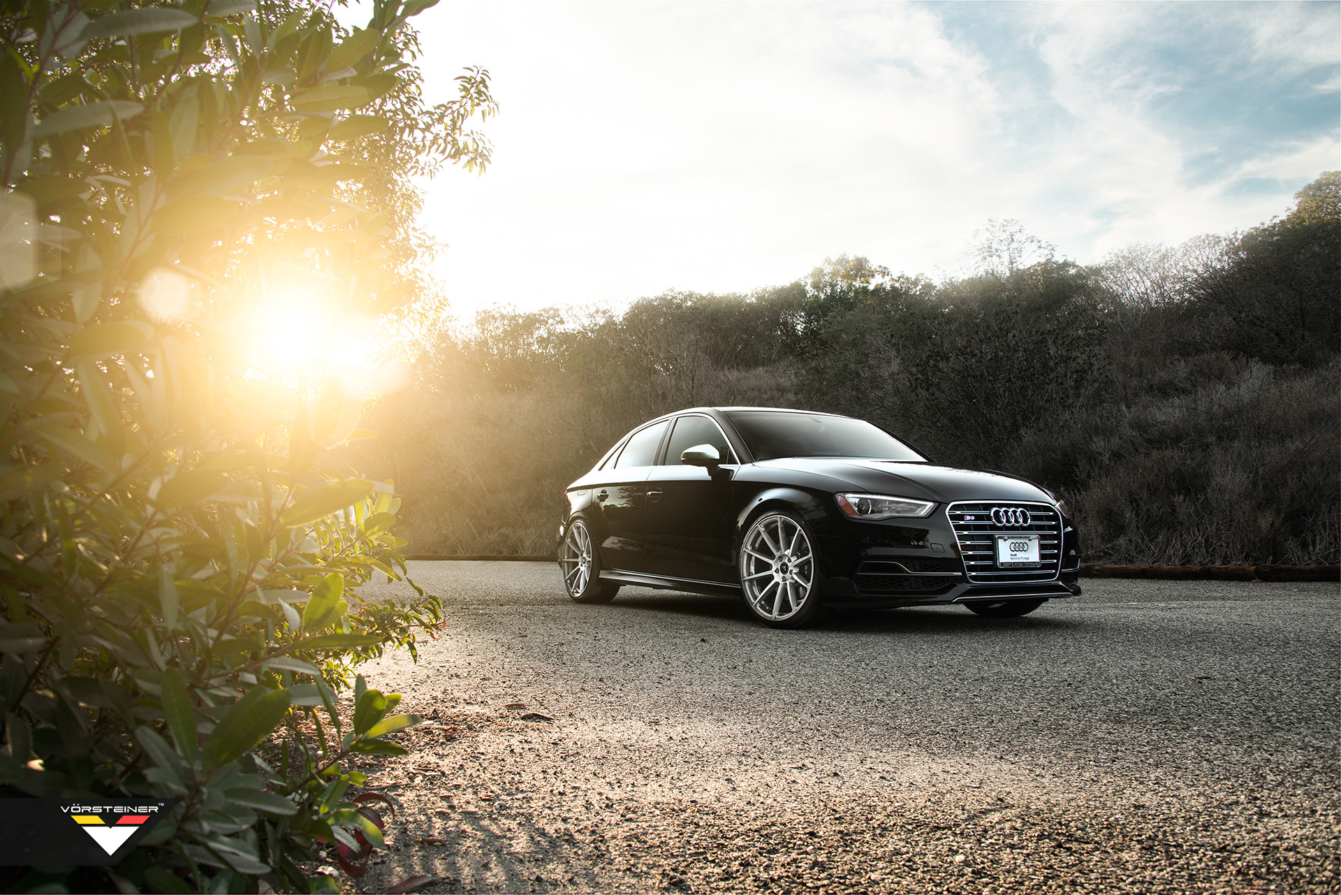 Black Audi S3 with Chrome Billet Grille - Photo by Vorstiner