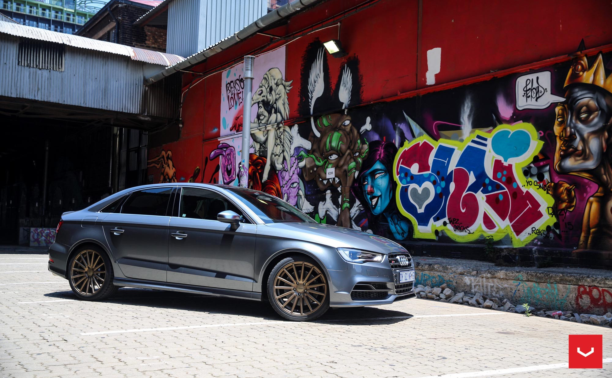 Vossen VFS2 on Audi S3 Sedan - Photo by Vossen