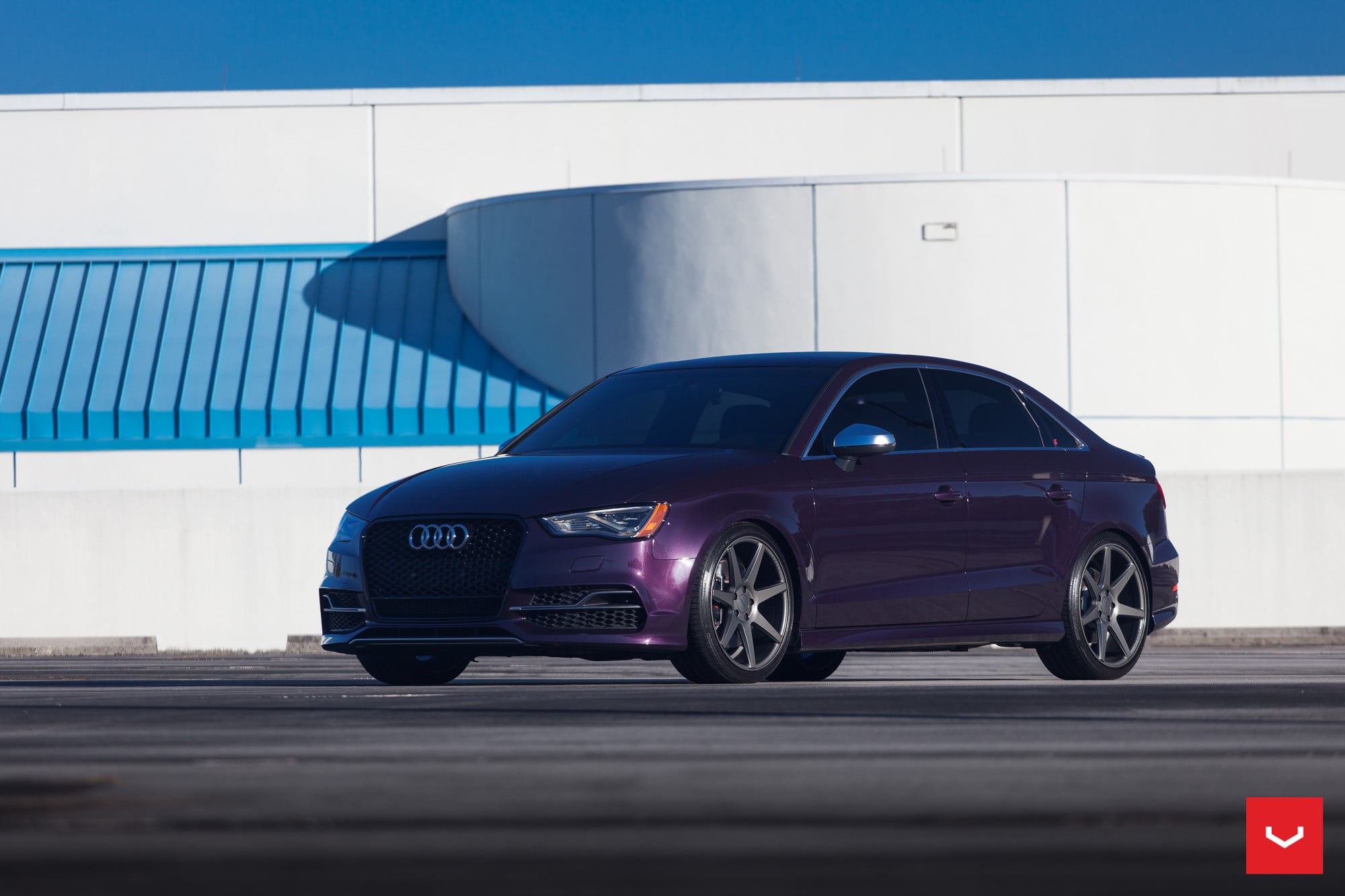 Purple Audi S3 Sedan - Photo by Vossen