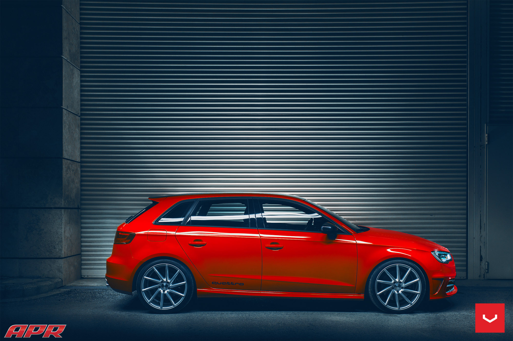 Audi S3 on Vossen Chrome CVT Wheels - Photo by Vossen