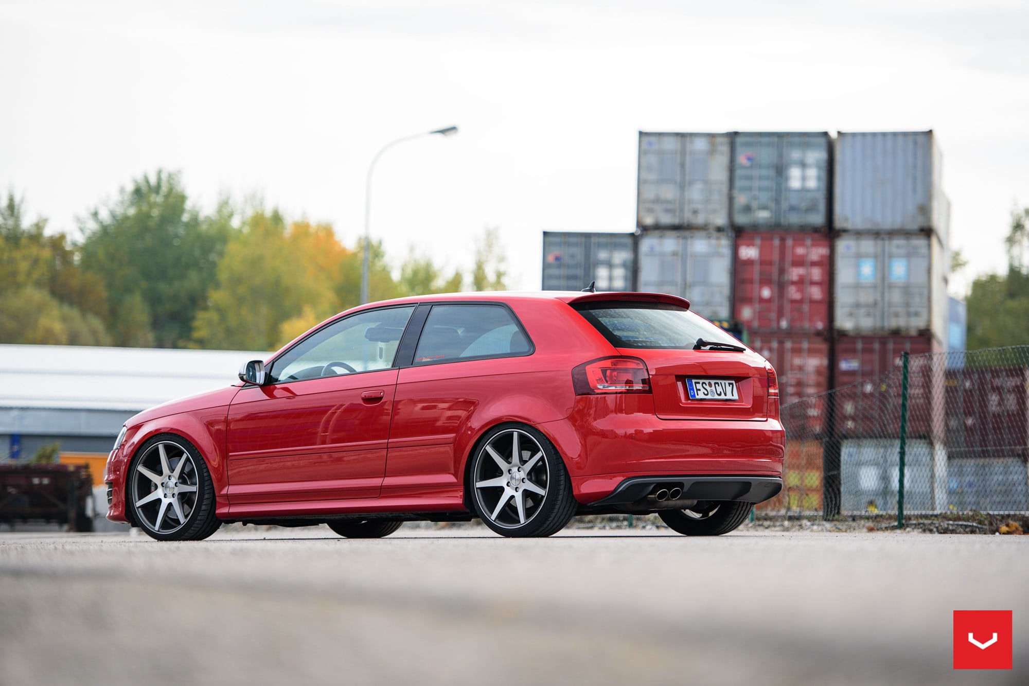 Audi S3 with Custom Rear Diffuser - Photo by Vossen