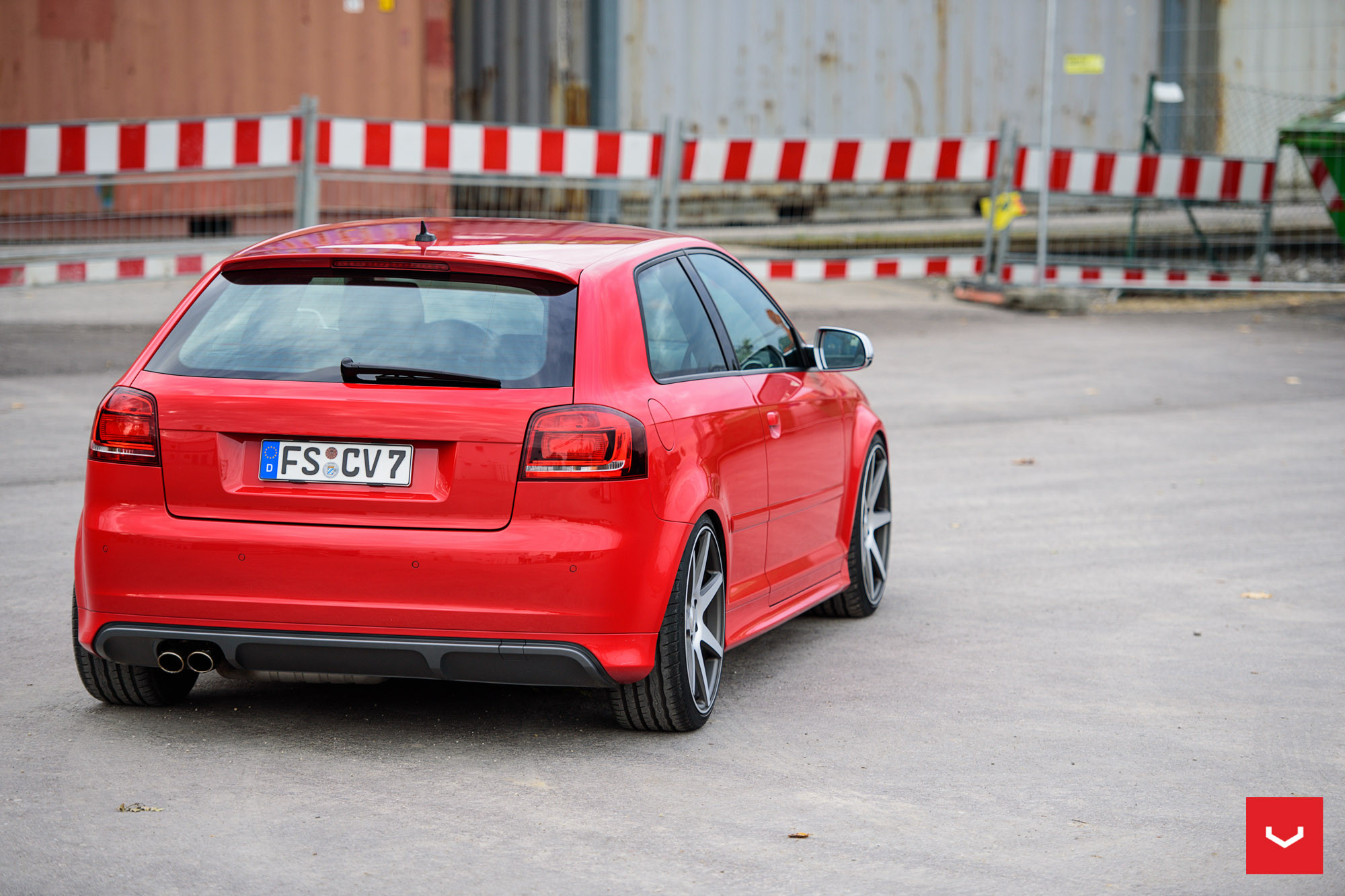 Audi S3 on Custom Chrome CV7 Series Vossen Wheels - Photo by Vossen