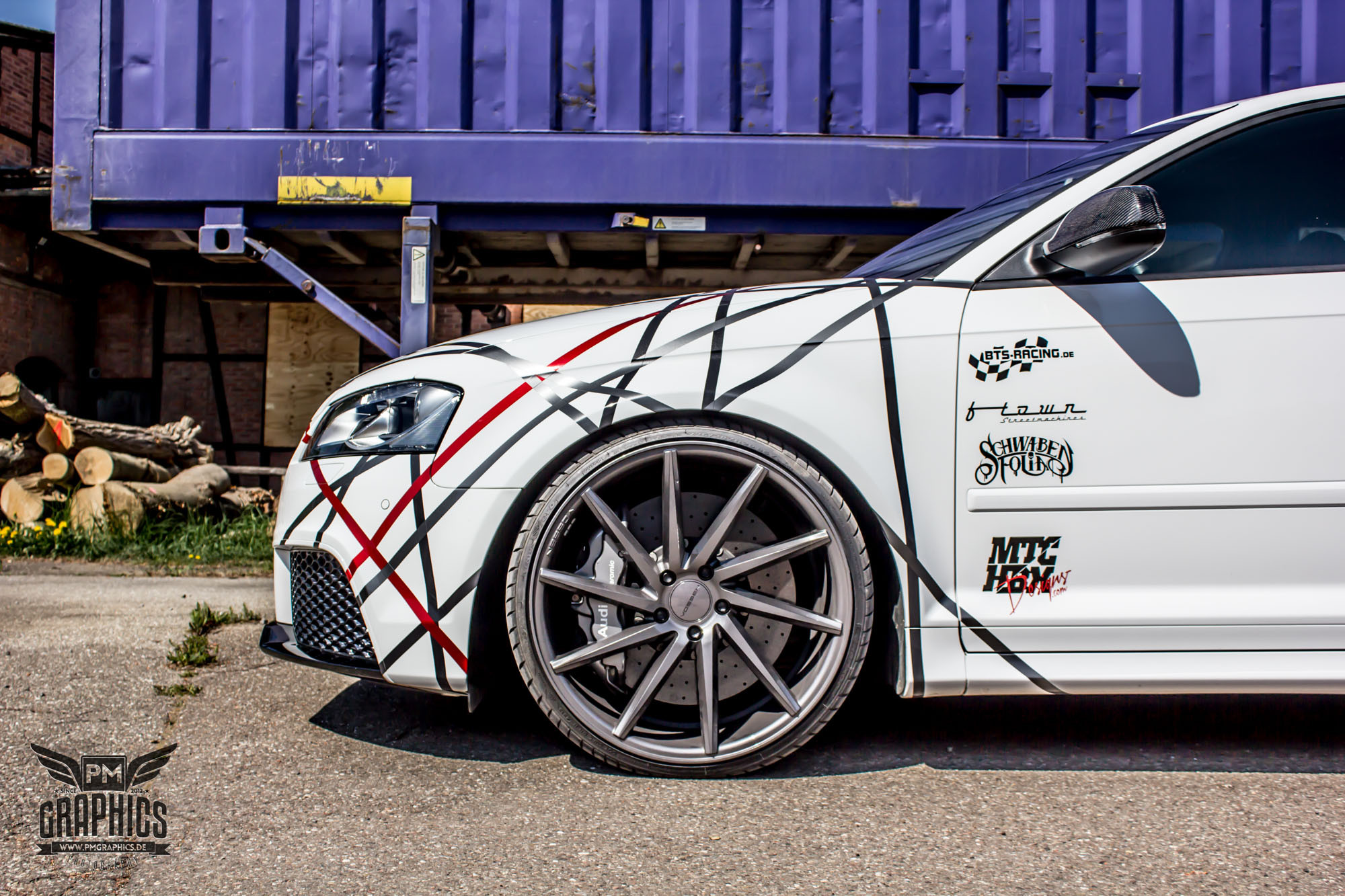 Audi S3 on Custom Vossen Rims - Photo by Vossen