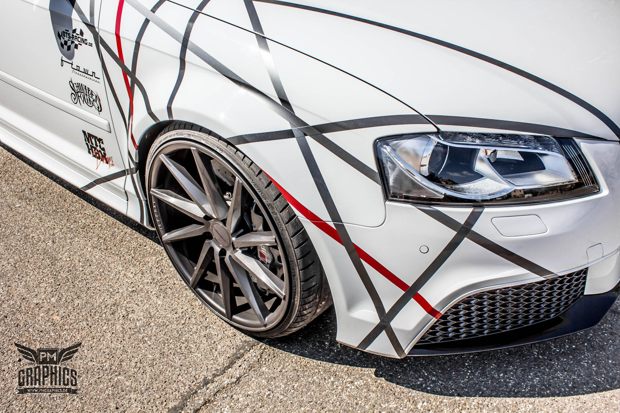 Aftermarket LED Headlights on Audi S3 - Photo by Vossen