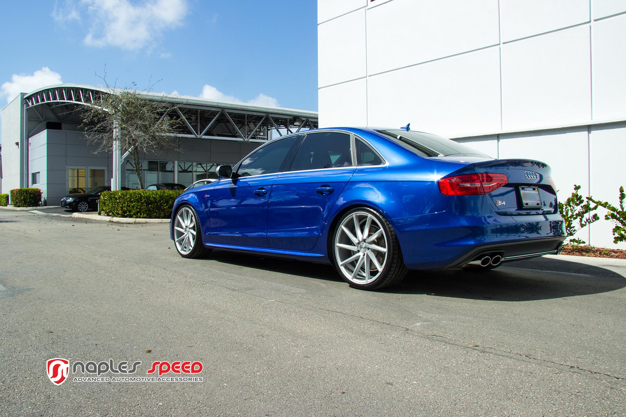 Custom Chrome Vossen CVT Wheels on Audi S4 - Photo by Vossen