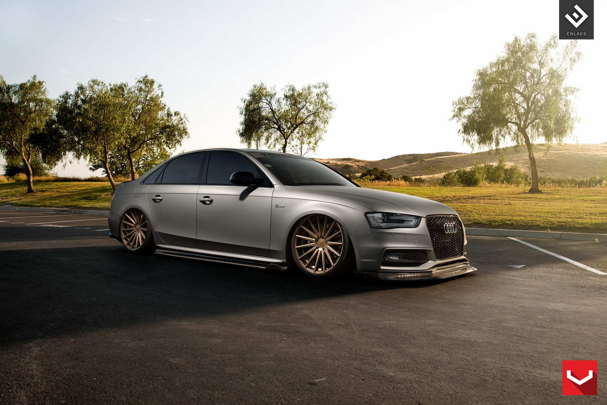 Audi S4 with Custom Enlaes Body Kit - Photo by Vossen