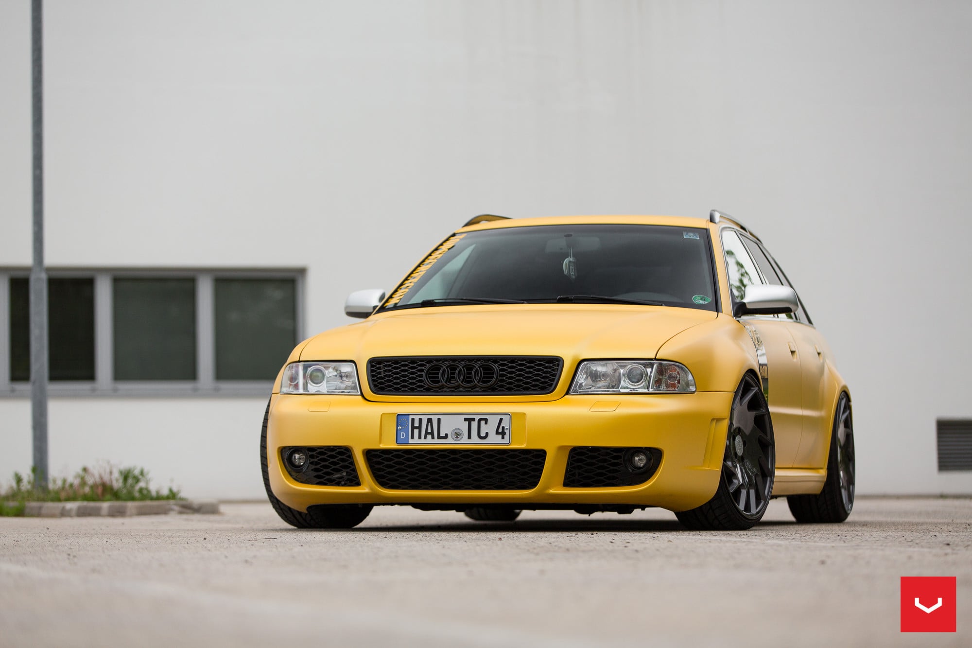 Custom Matte Yellow Audi S4 - Photo by Vossen