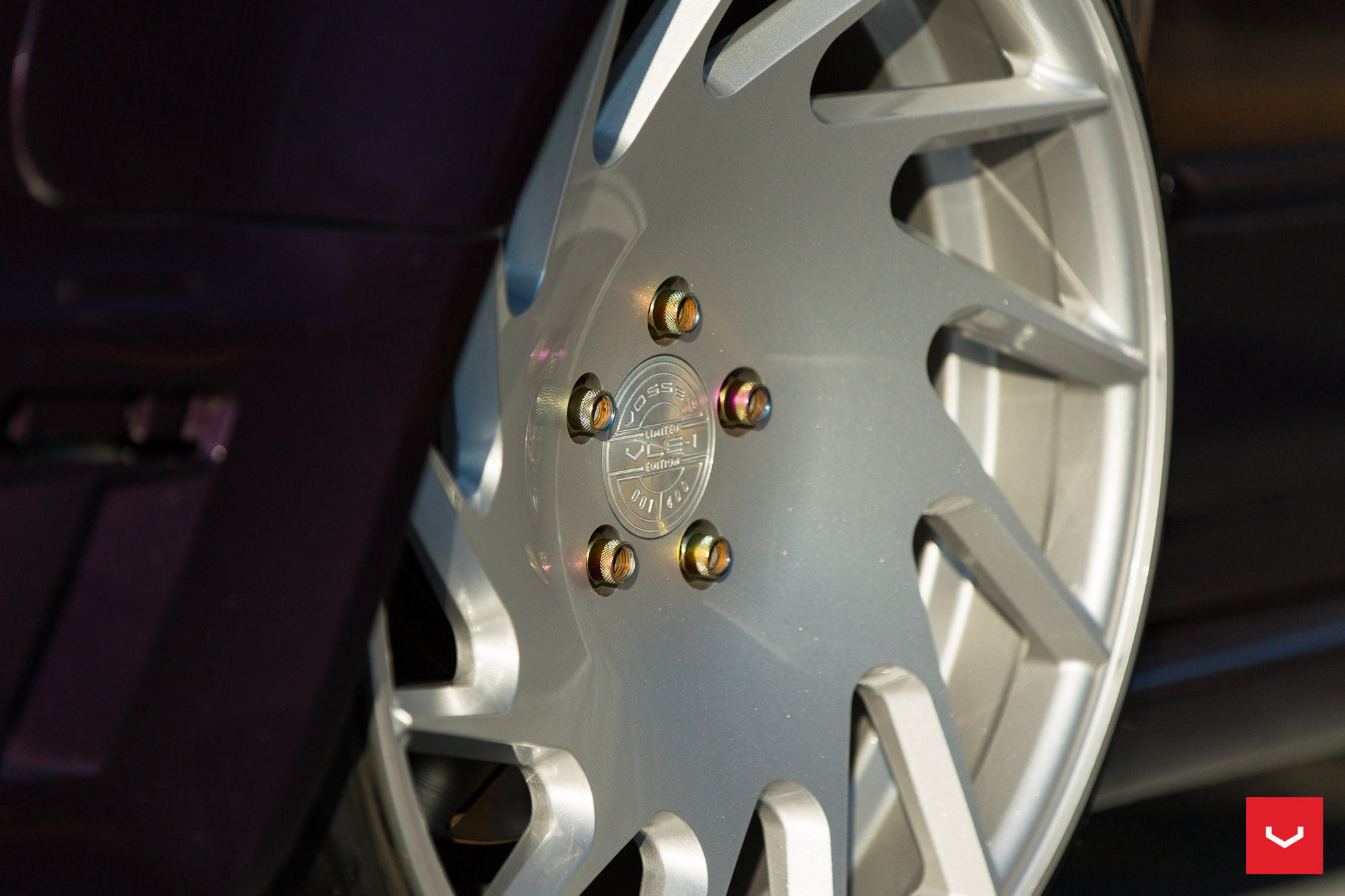 Chrome VLE Series Vossen Rims on Purple Audi S4 - Photo by Vossen