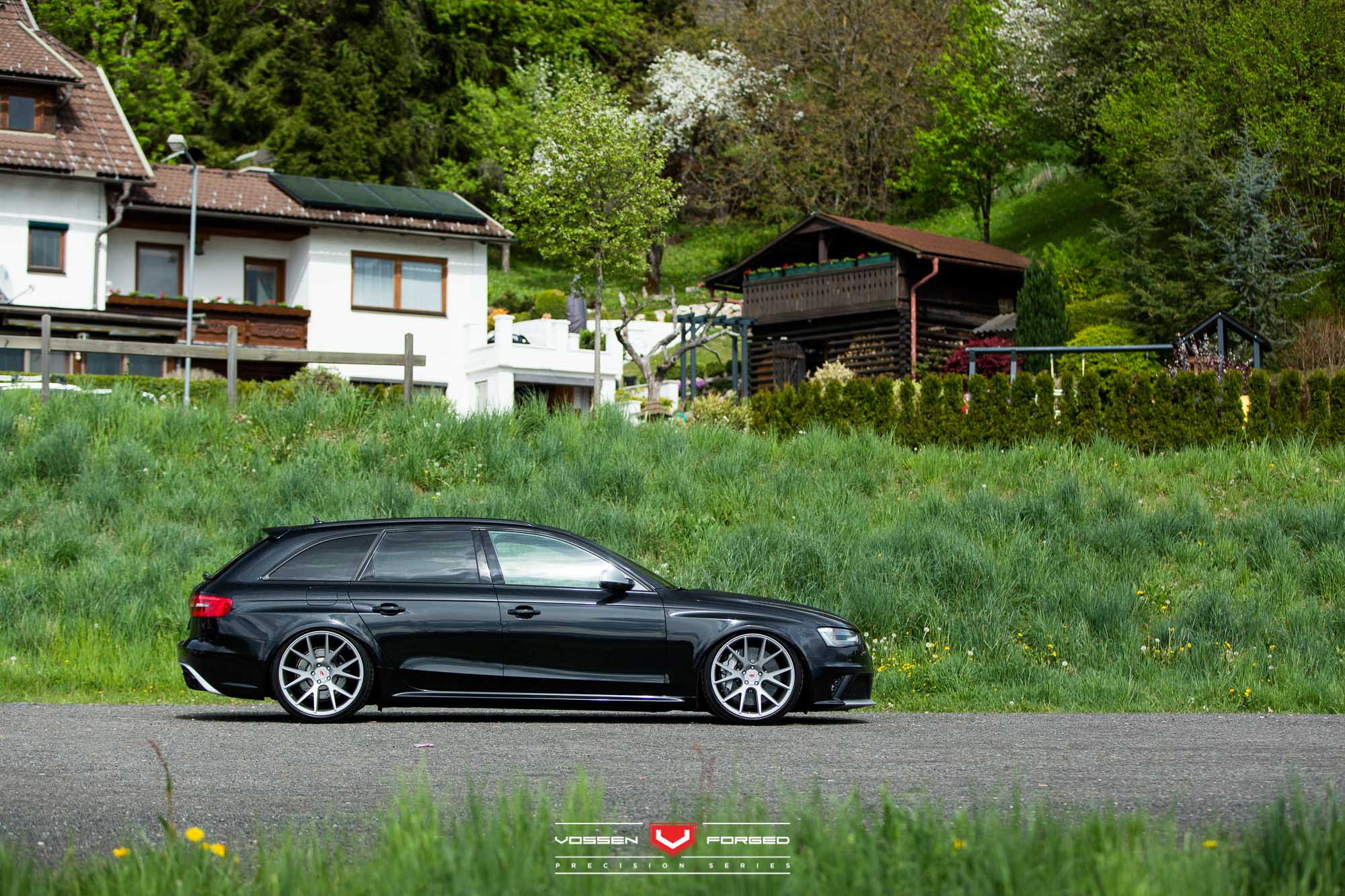 20 Inch VPS Vossen Rims on Black Audi S4 - Photo by Vossen