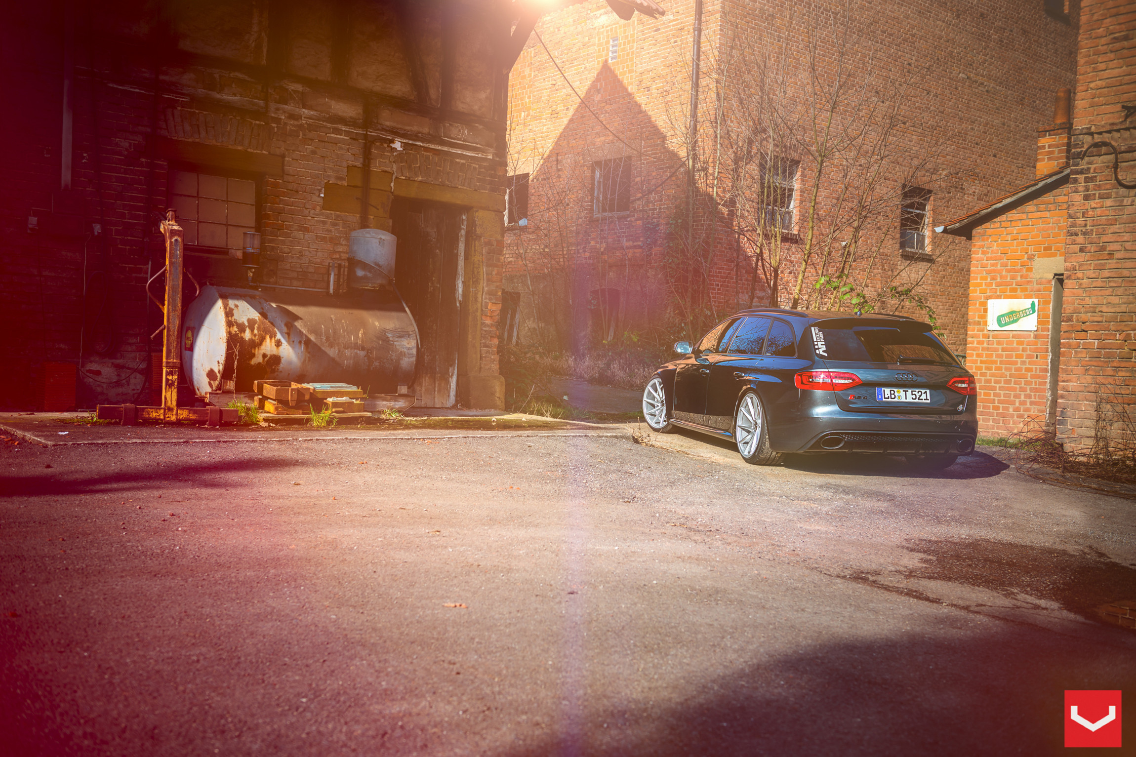 Black Audi S4 with Chrome CVT Vossen Rims - Photo by Vossen