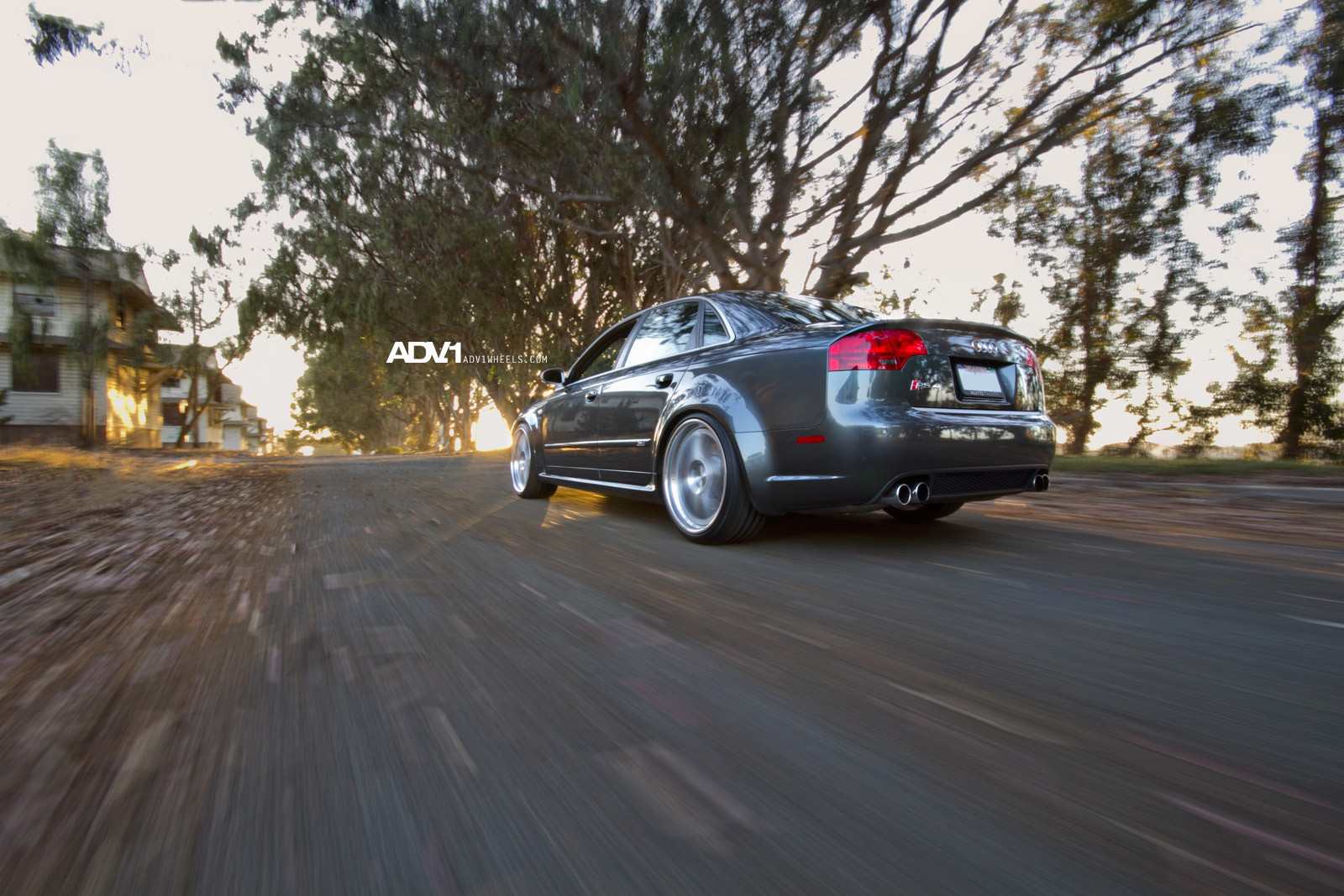 Gray Audi RS4 with Red LED Taillights - Photo by ADV.1