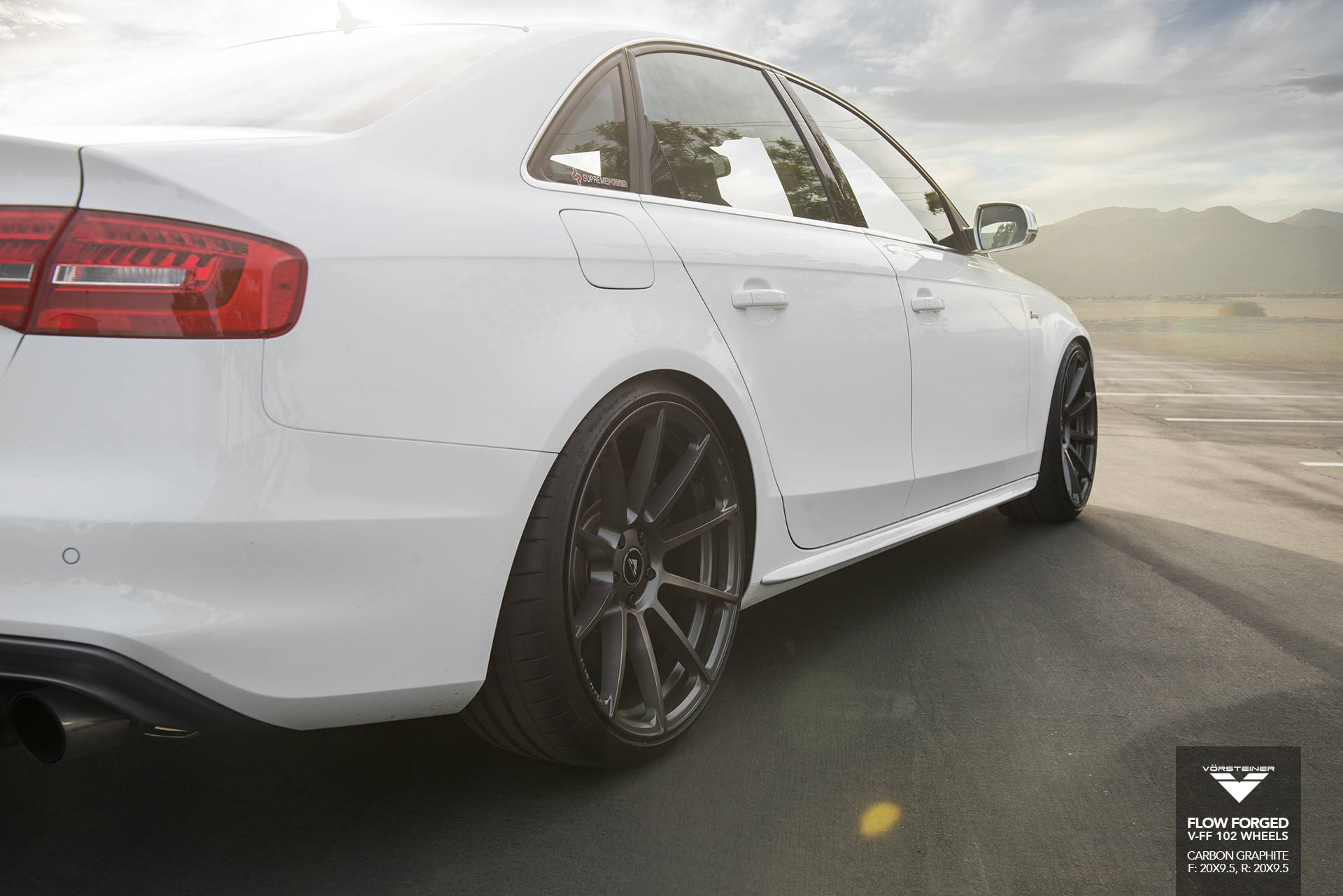 Carbon Graphine Vorsteiner Rims on White Audi S4 - Photo by Vorstiner