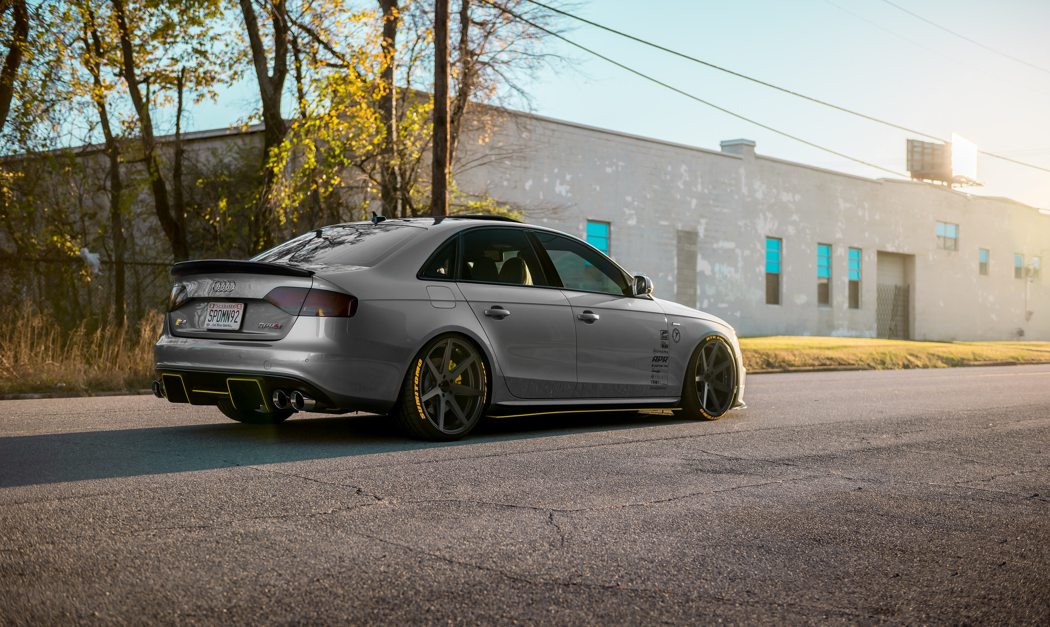 Matte Black Rohana Rims on Gray Audi S4 - Photo by Rohana Wheels