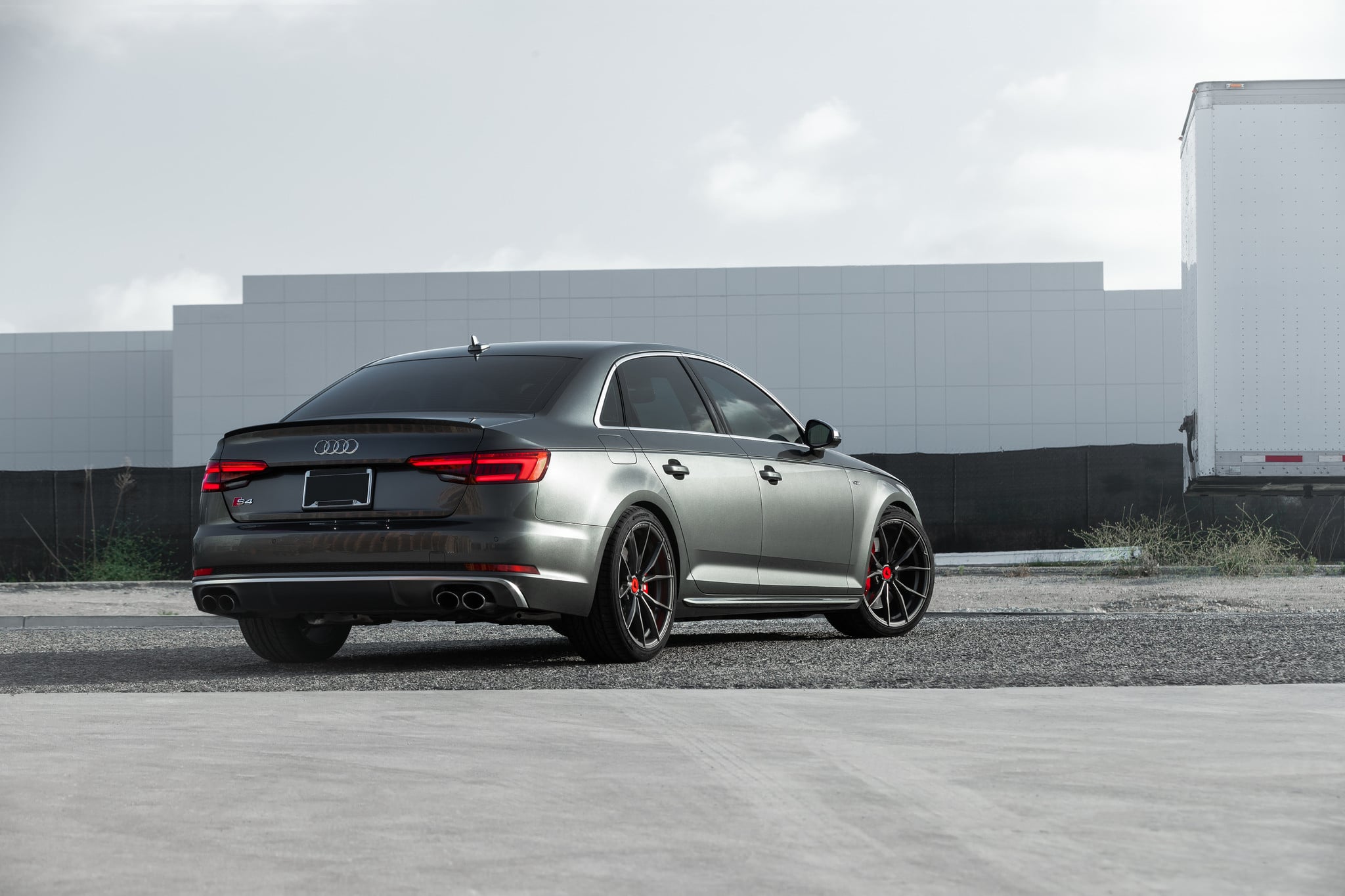 Vorsteiner Wheels on Custom Gray Audi S4 - Photo by Vorsteiner
