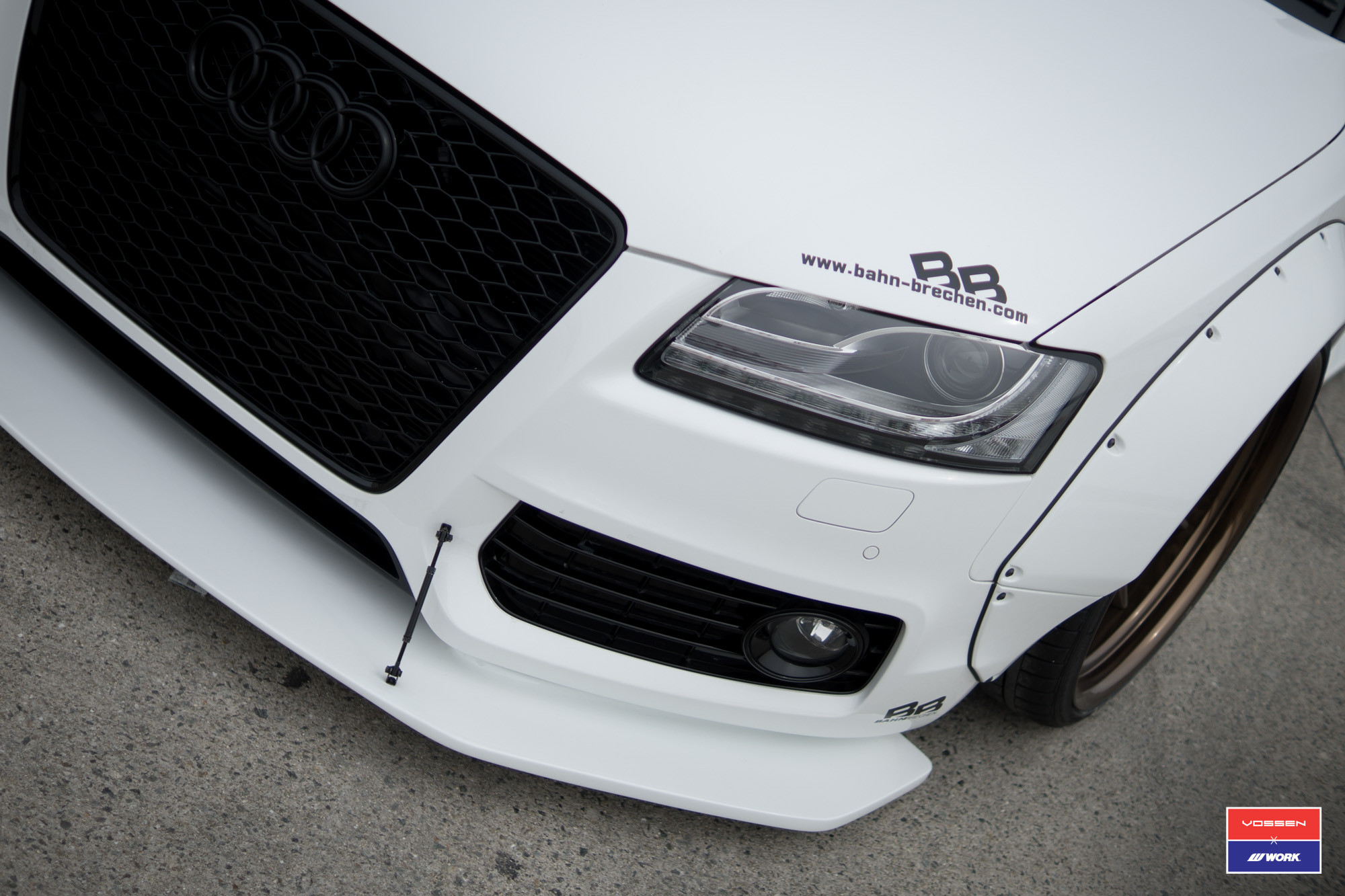 Front Bumper Splitter on Audi S5 - Photo by Vossen