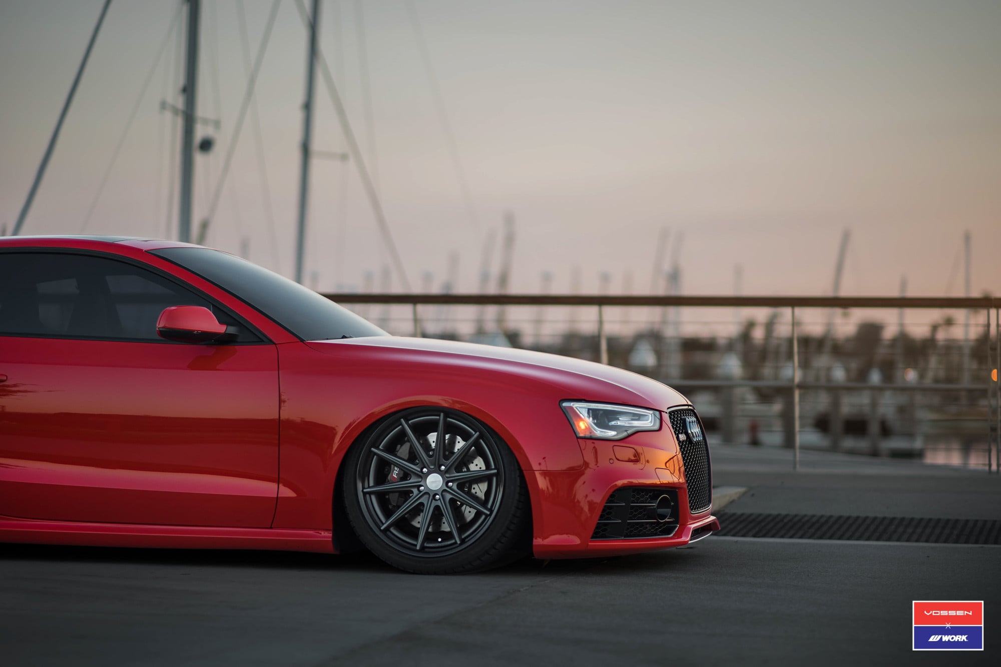 Audi S5 with Custom Front Lip - Photo by Vossen