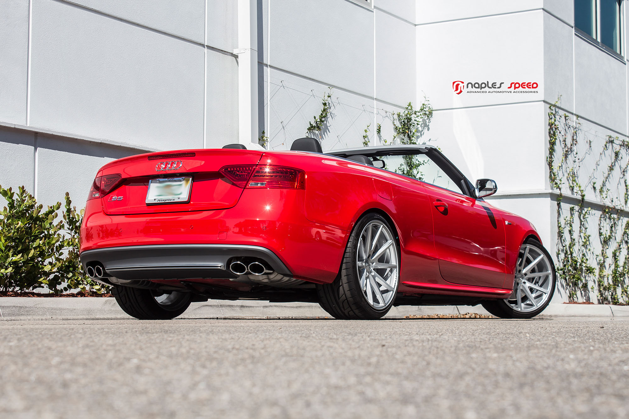 VFS Series Vossen Wheels on Custom Red Audi S5 - Photo by Vossen