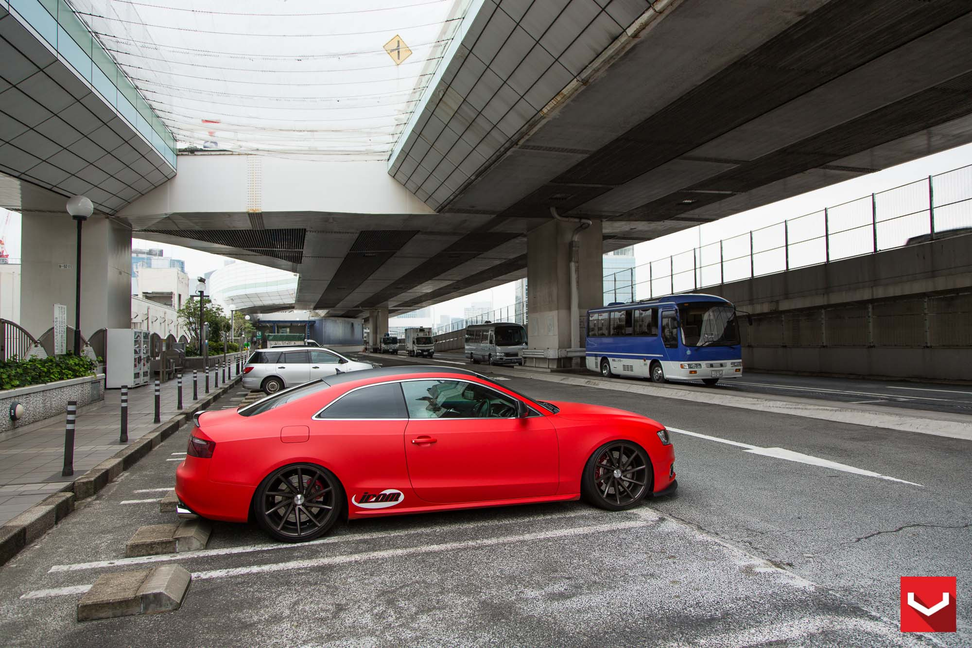 CVT Series Vossen Wheels on Red Matte Audi S5 - Photo by Vossen