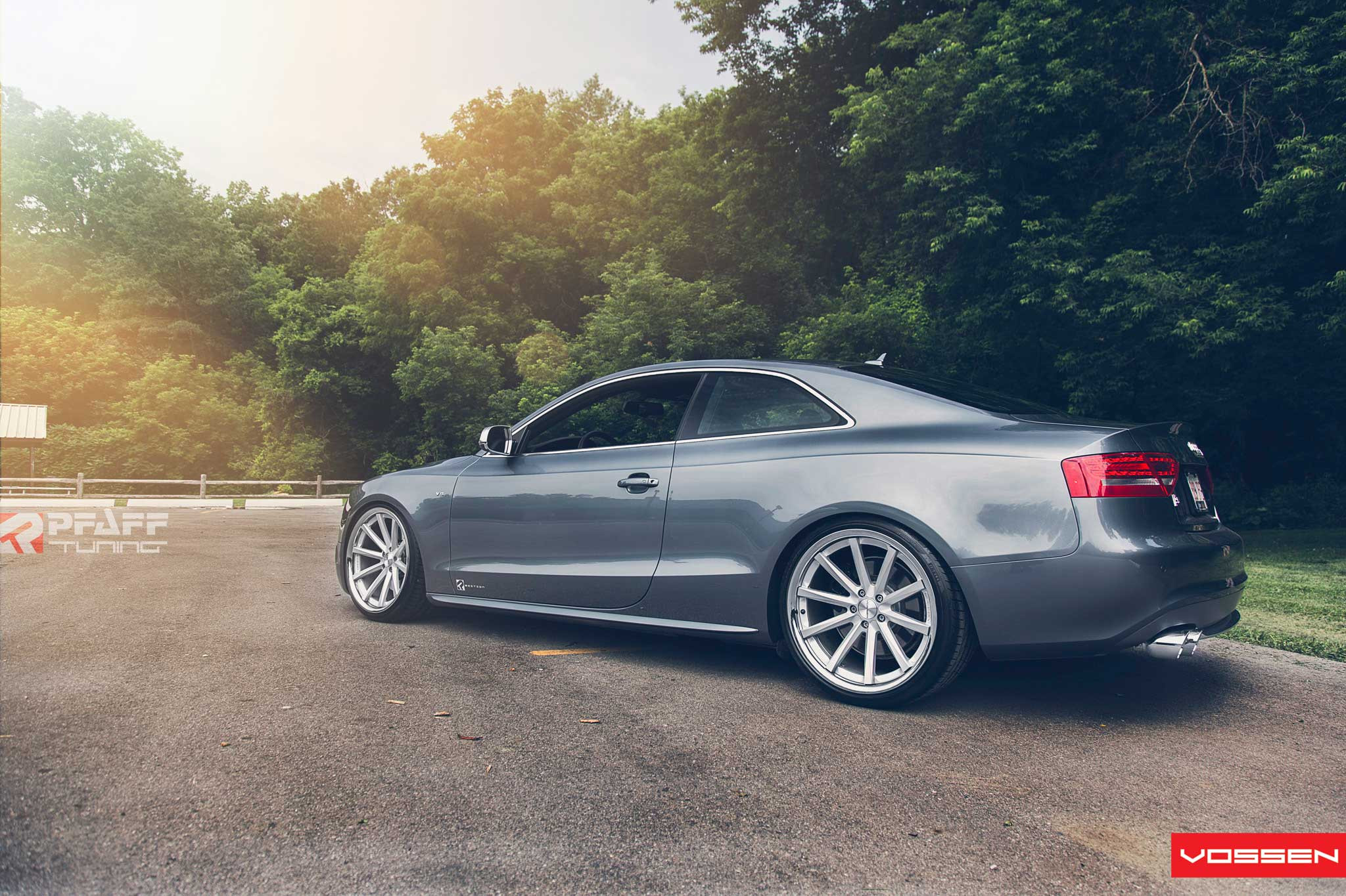 Custom Exhaust System on Audi S5 - Photo by Vossen