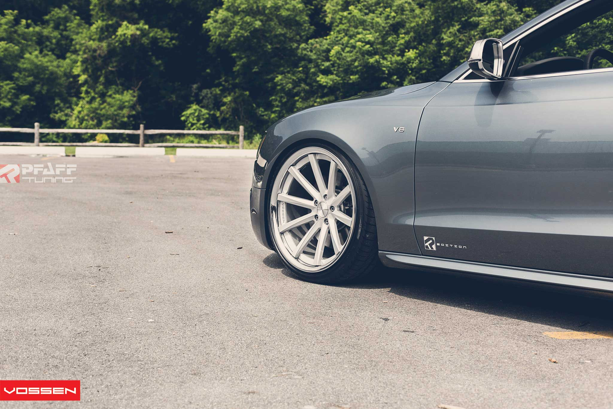 Audi S5 with Chrome Vossen Wheels - Photo by Vossen