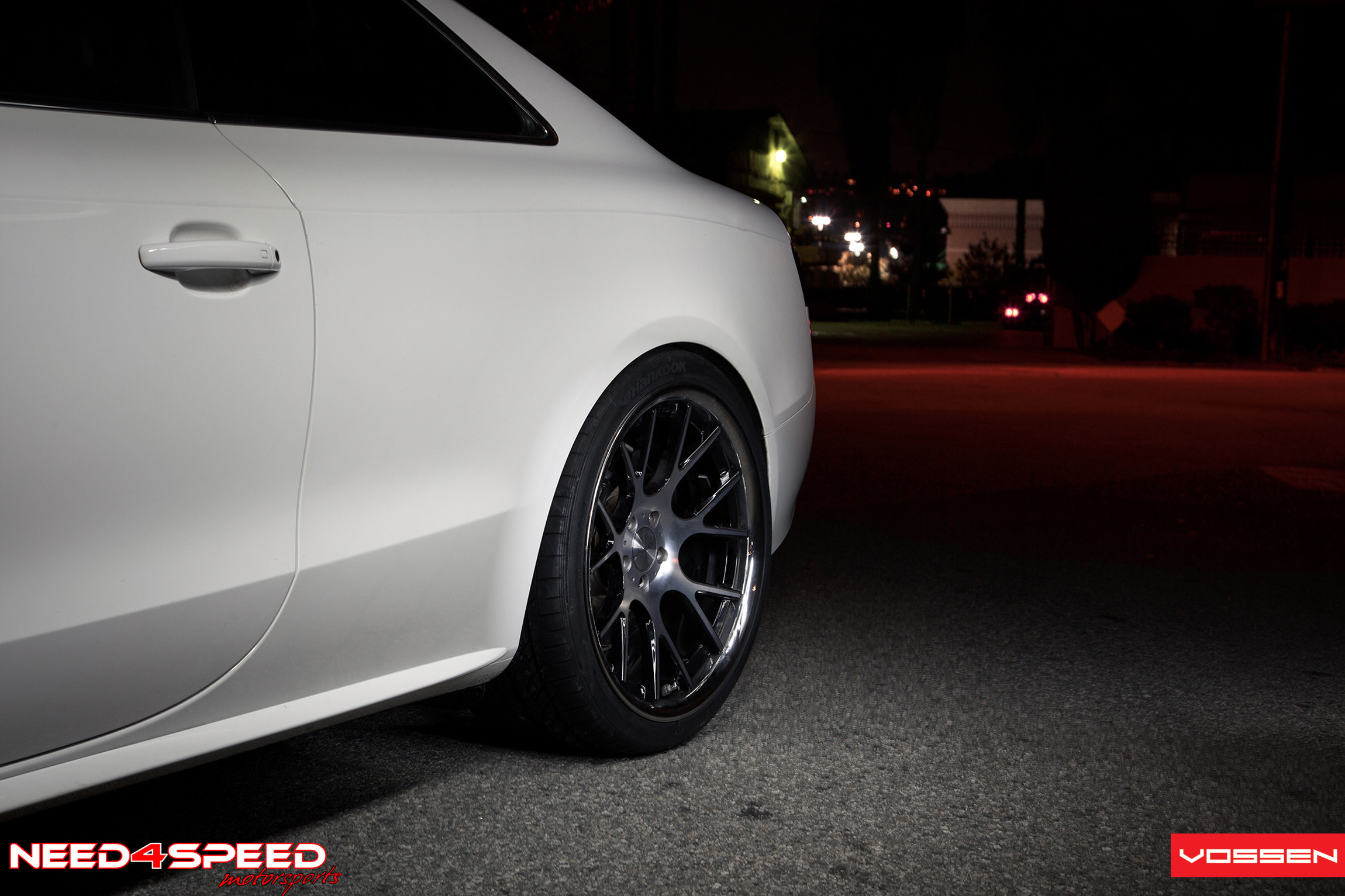 White Audi S5 on Custom Forged Vossen Wheels - Photo by Vossen
