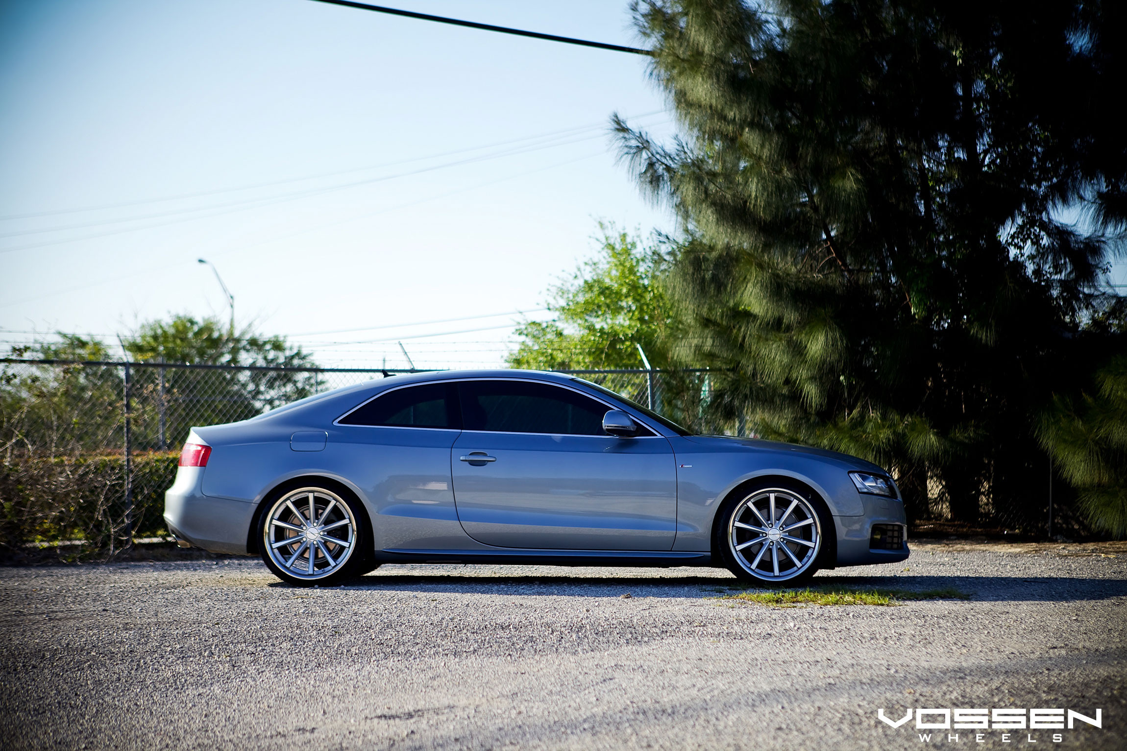 Custom Chrome Vossen Rims on Silver Audi S5 - Photo by Vossen