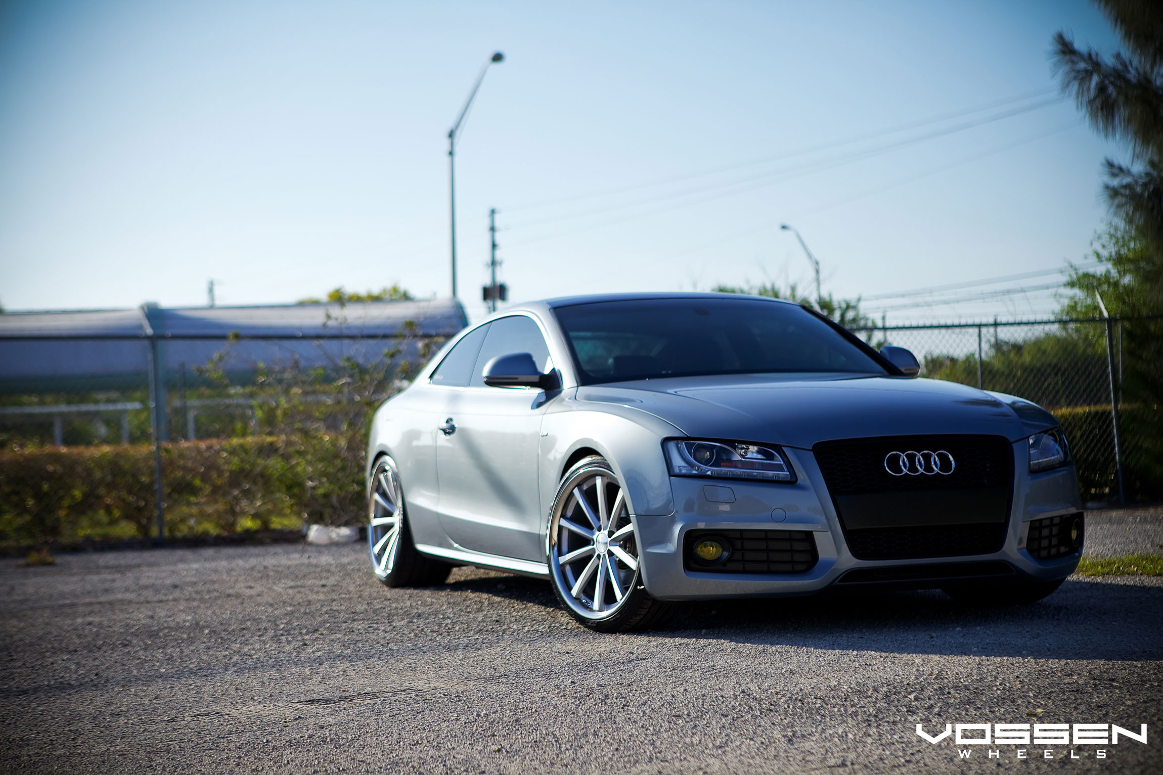 Chrome Vossen Wheels on Silver Audi S5 - Photo by Vossen