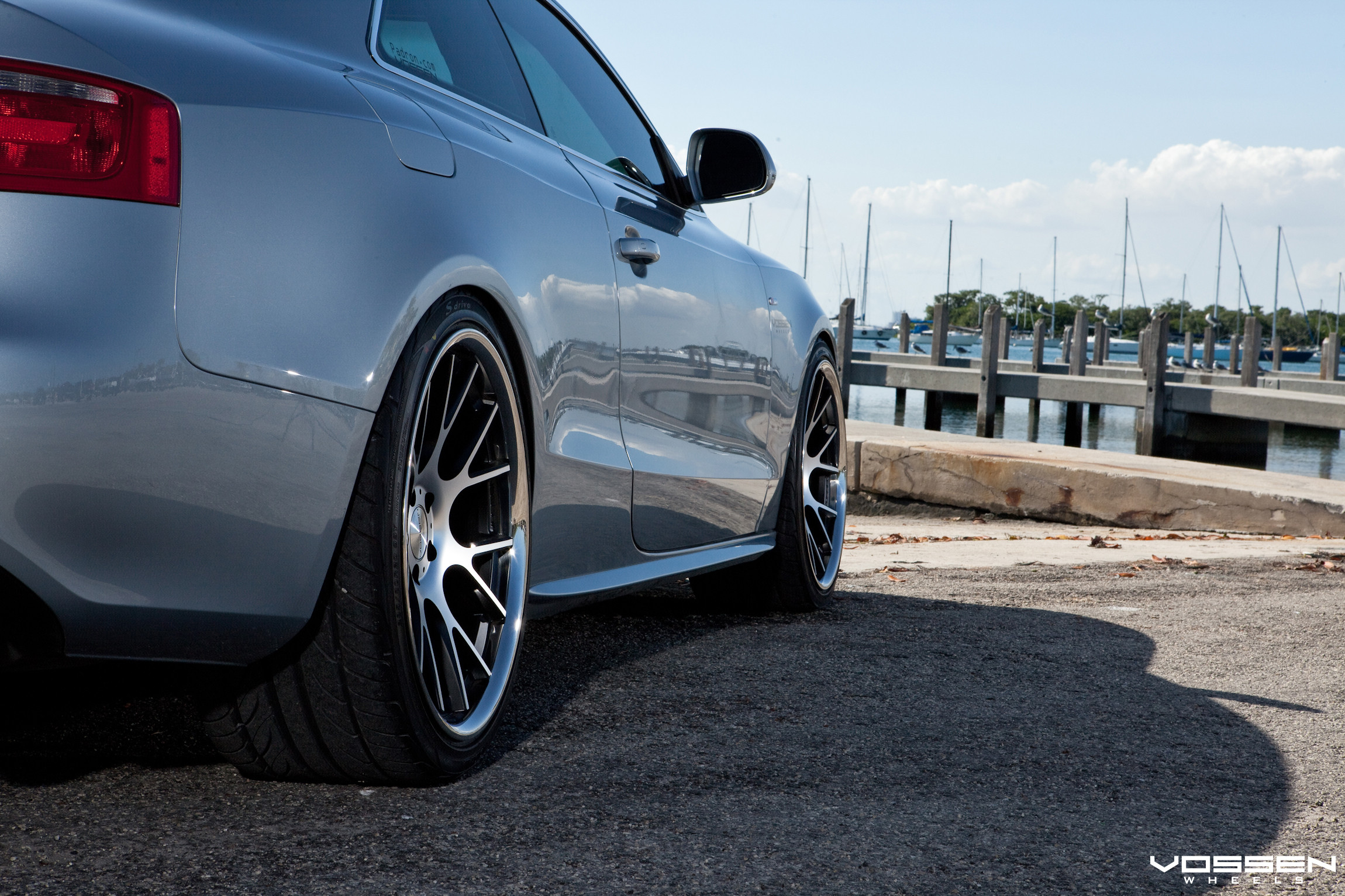 Silver Metallic Audi S5 with Chrome Forged Vossen Rims - Photo by Vossen