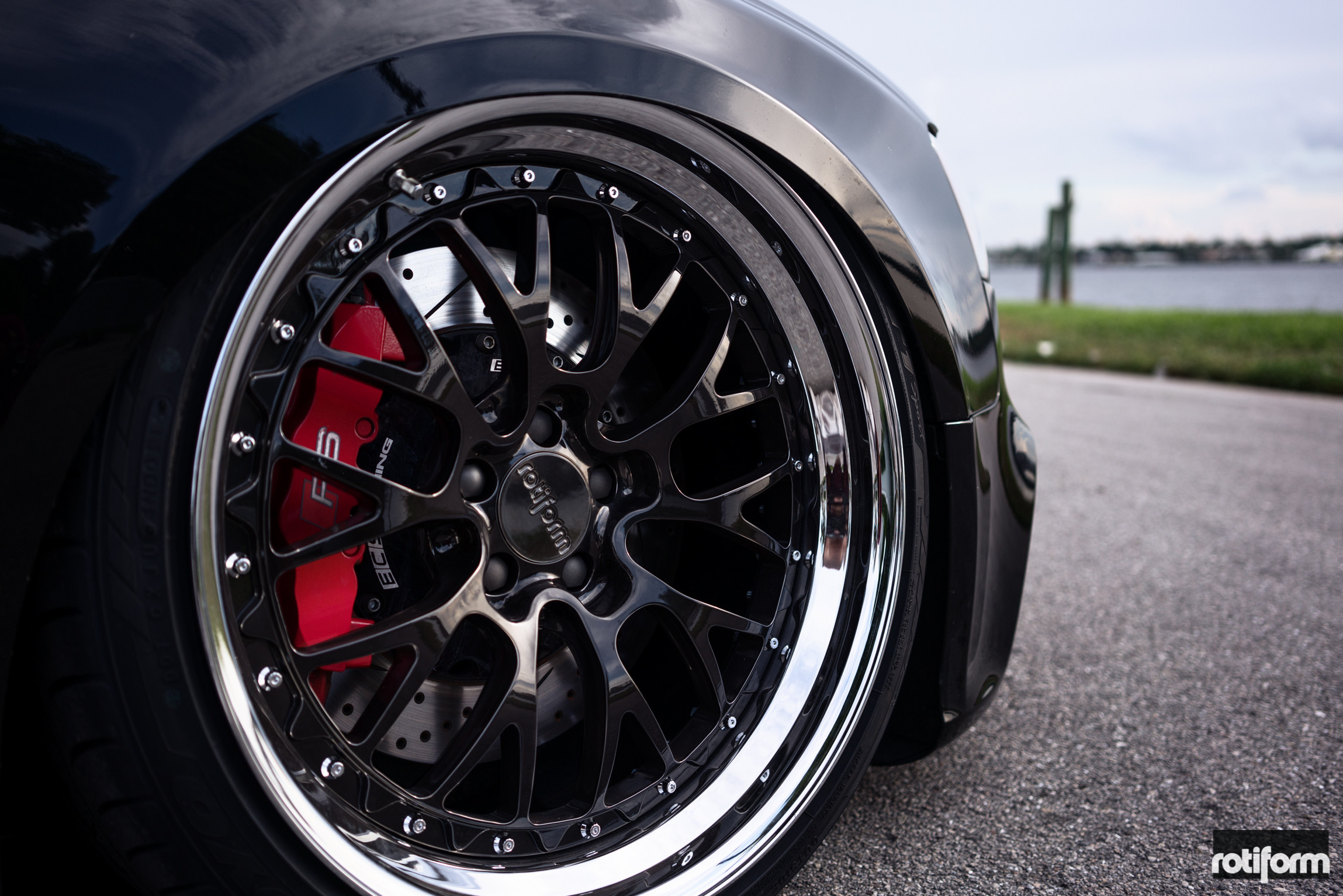 Black Audi RS5 with Matte Black Rotiform Rims - Photo by Rotiform