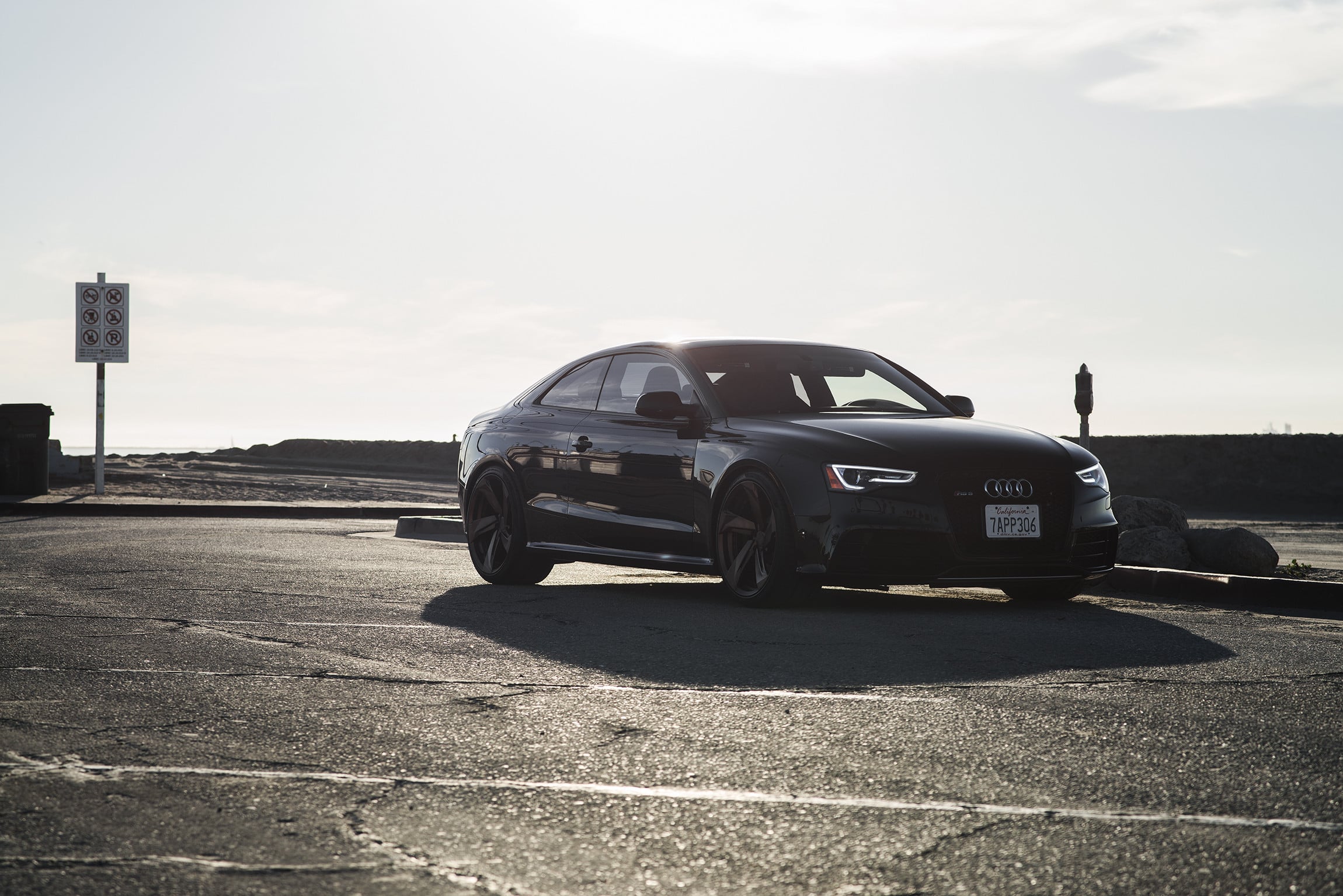 Blacked Out Grille on Custom Audi RS5 - Photo by Rotiform