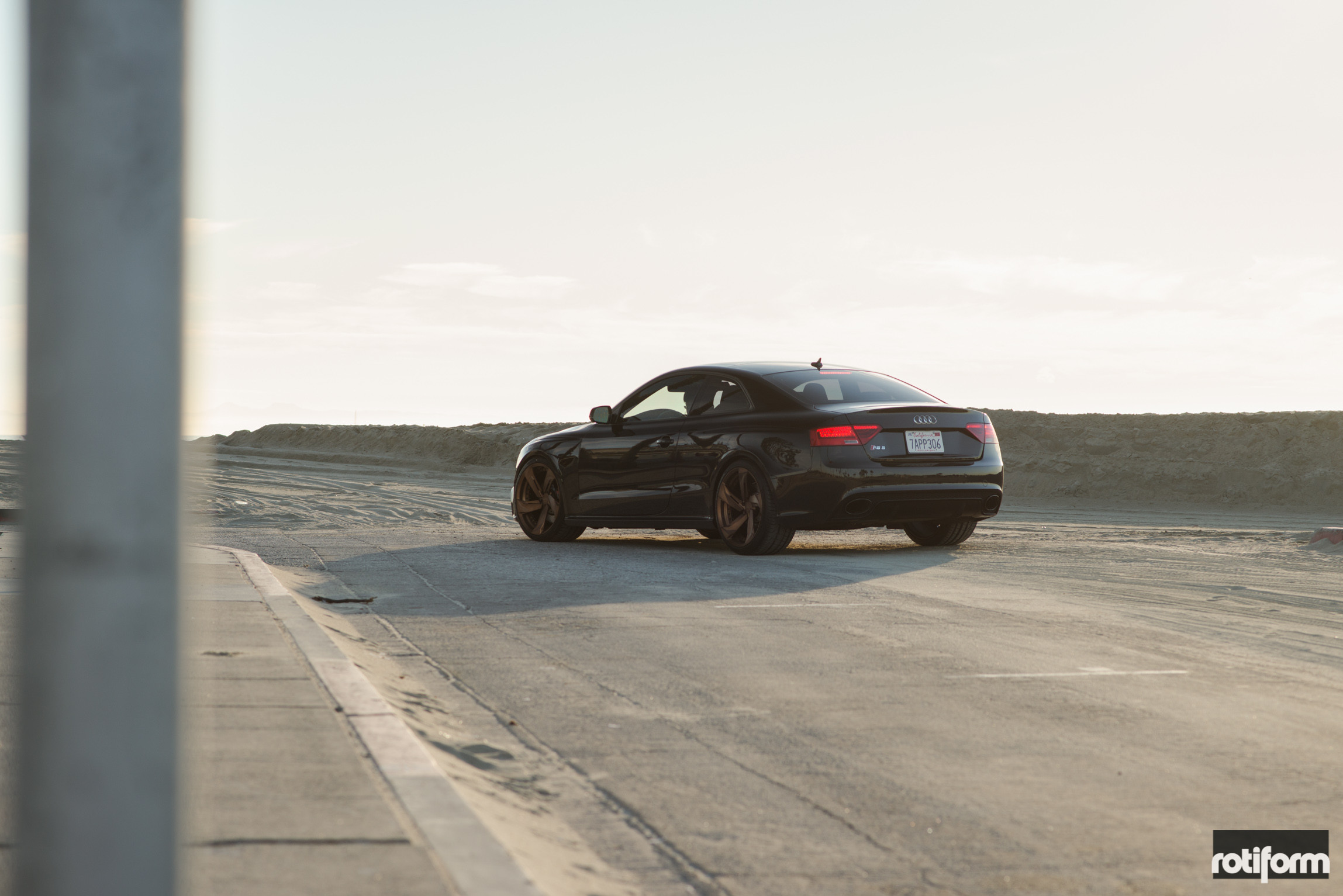 Black Audi RS5 with Red LED Taillights - Photo by Rotiform