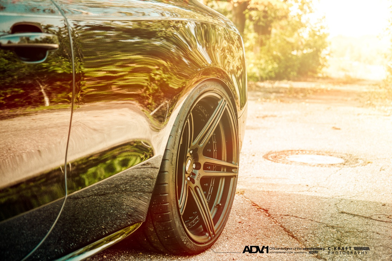 Satin Black ADV1 Wheels on Cutom Audi S5 - Photo by ADV.1