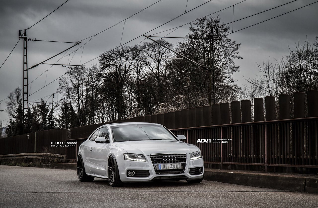 Silver Audi S5 with Crystal Clear LED Headlights - Photo by ADV.1