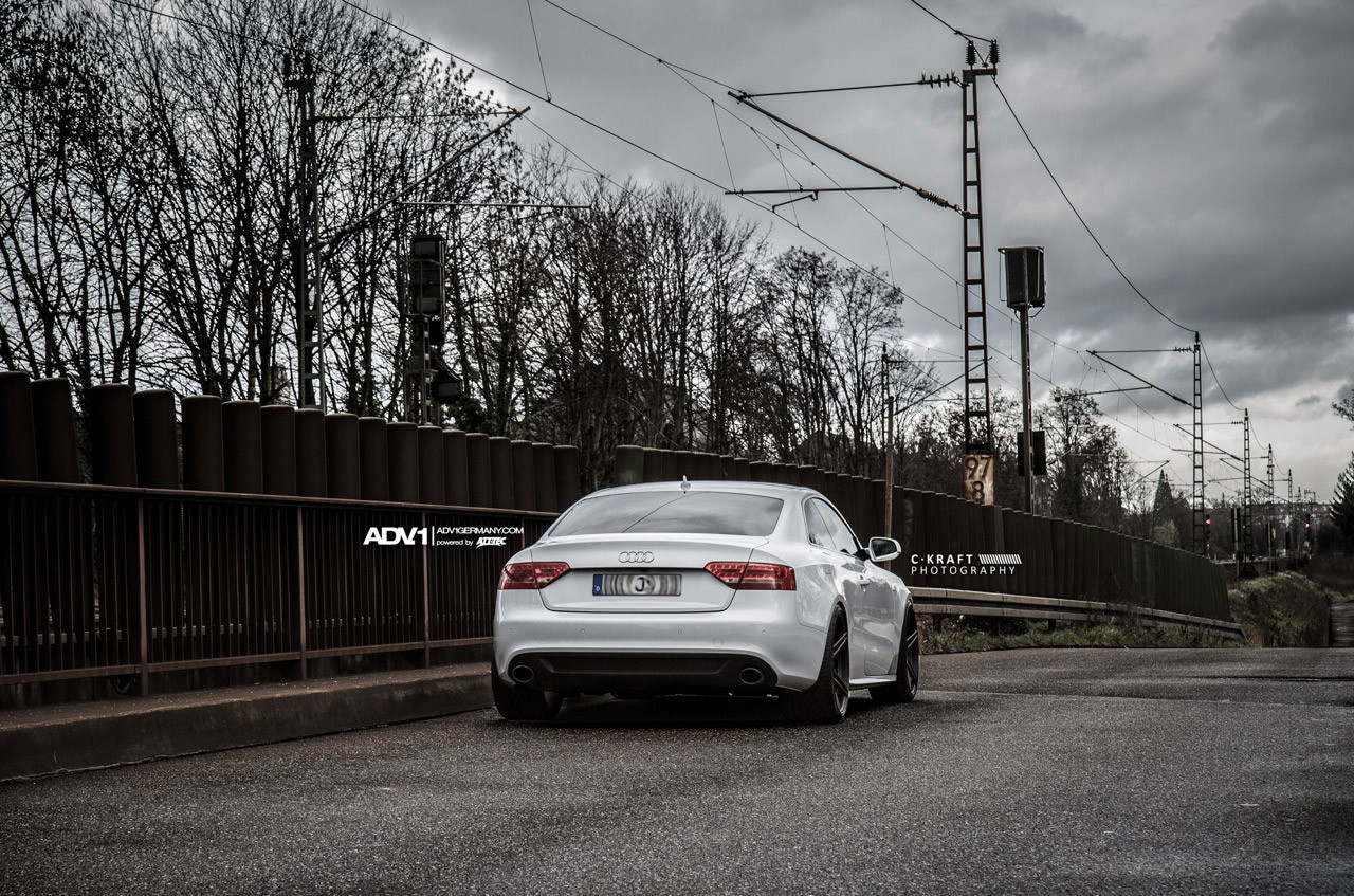 Silver Audi S5 Red LED Taillights - Photo by ADV.1